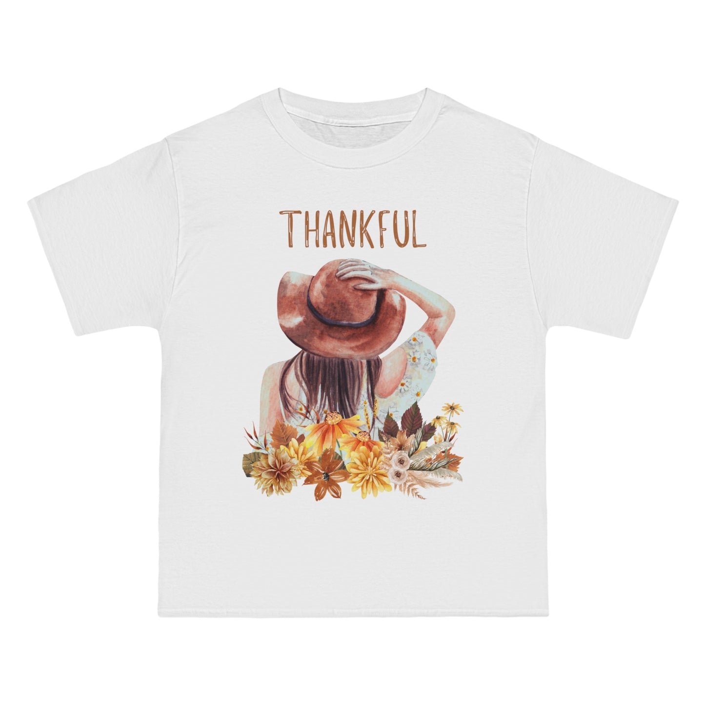 Autumn Thankful Fall Vibs, Beefy-T® Unisex Short-Sleeve T-Shirt