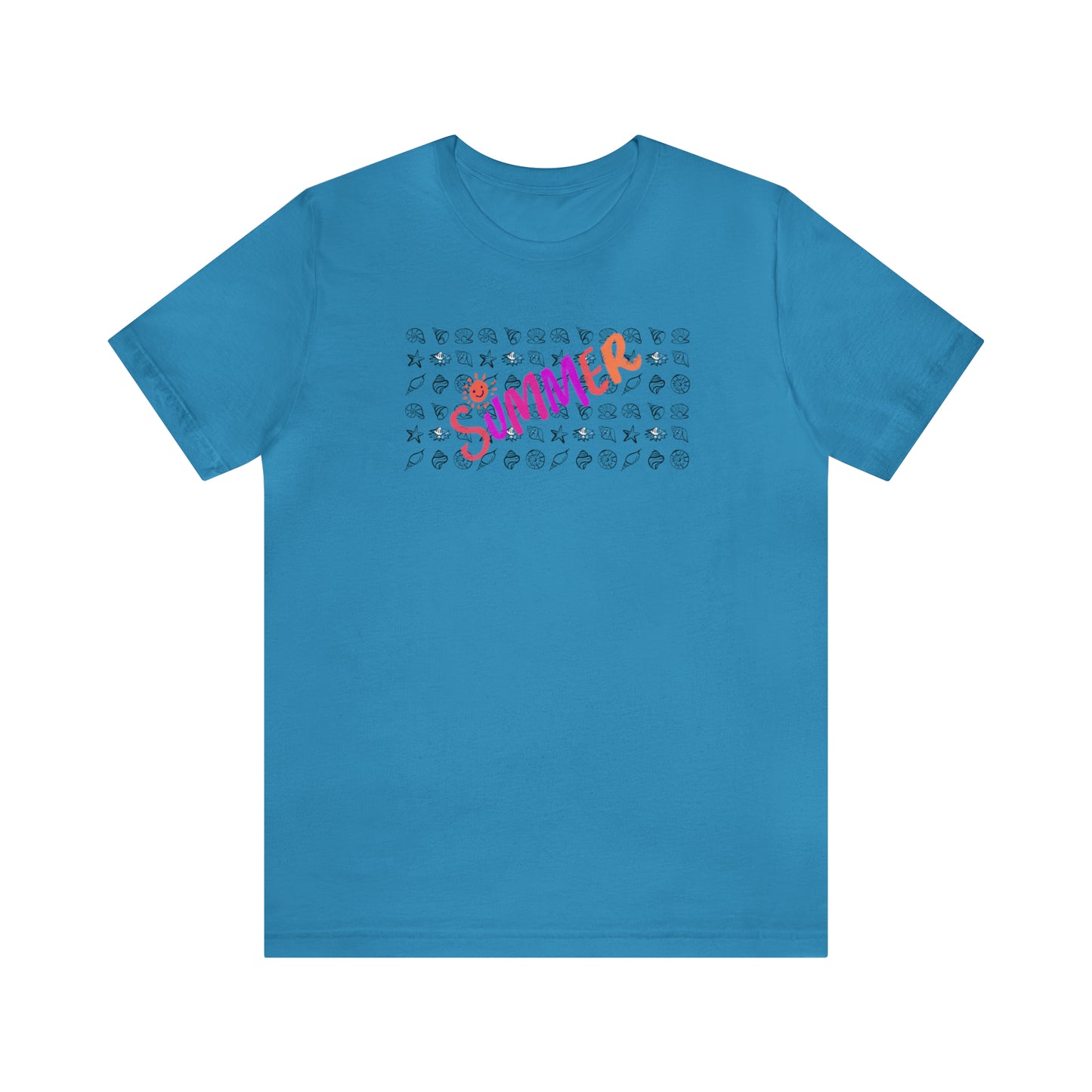 Summer Seashells Unisex Jersey Short Sleeve Tee