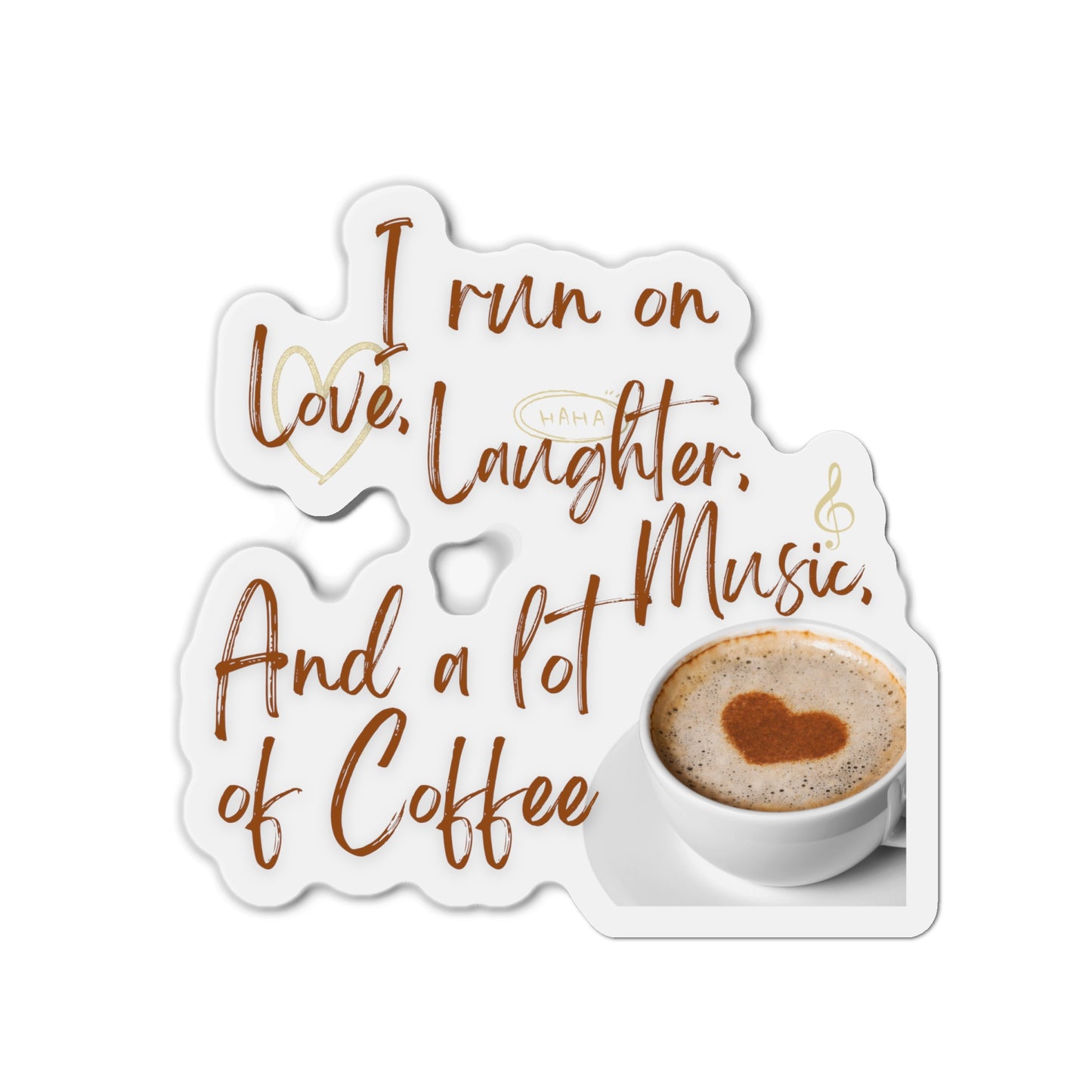 Coffee Die-Cut Magnets Just for fun