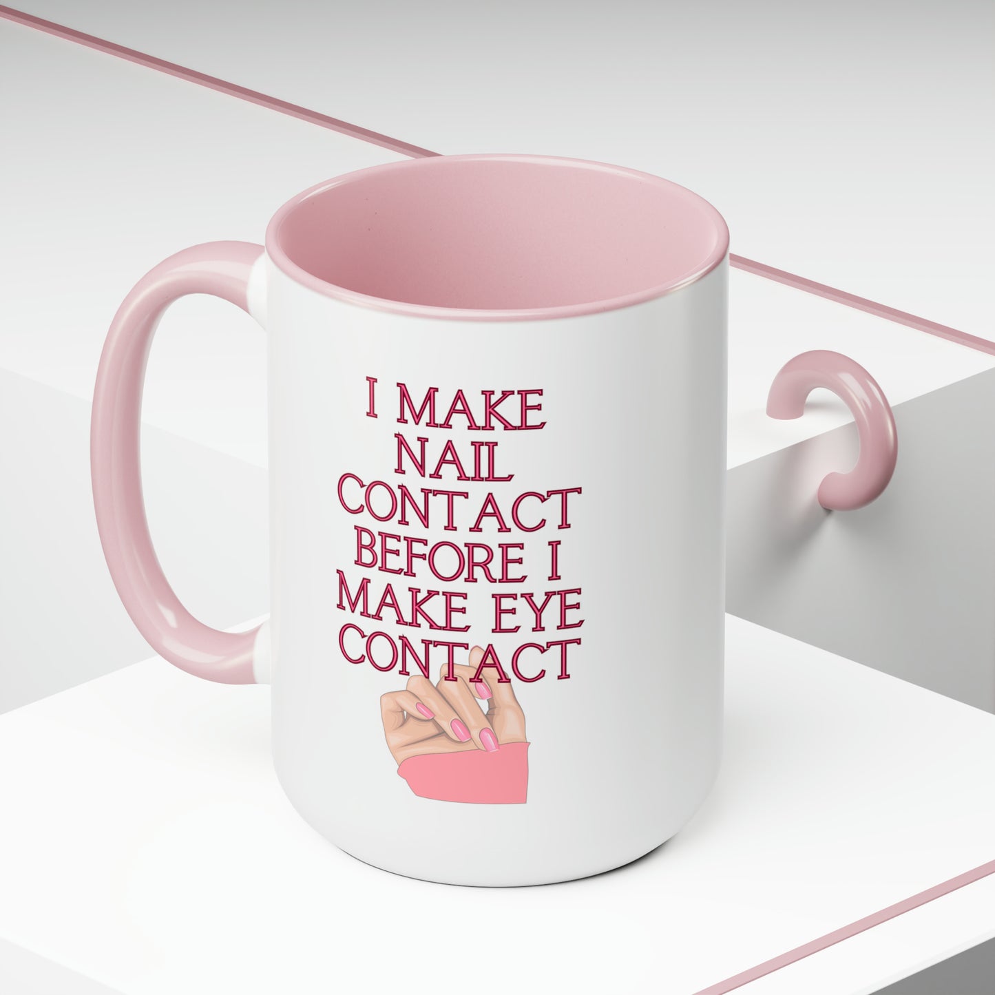 Nails Two-Tone Coffee Mugs, 15oz