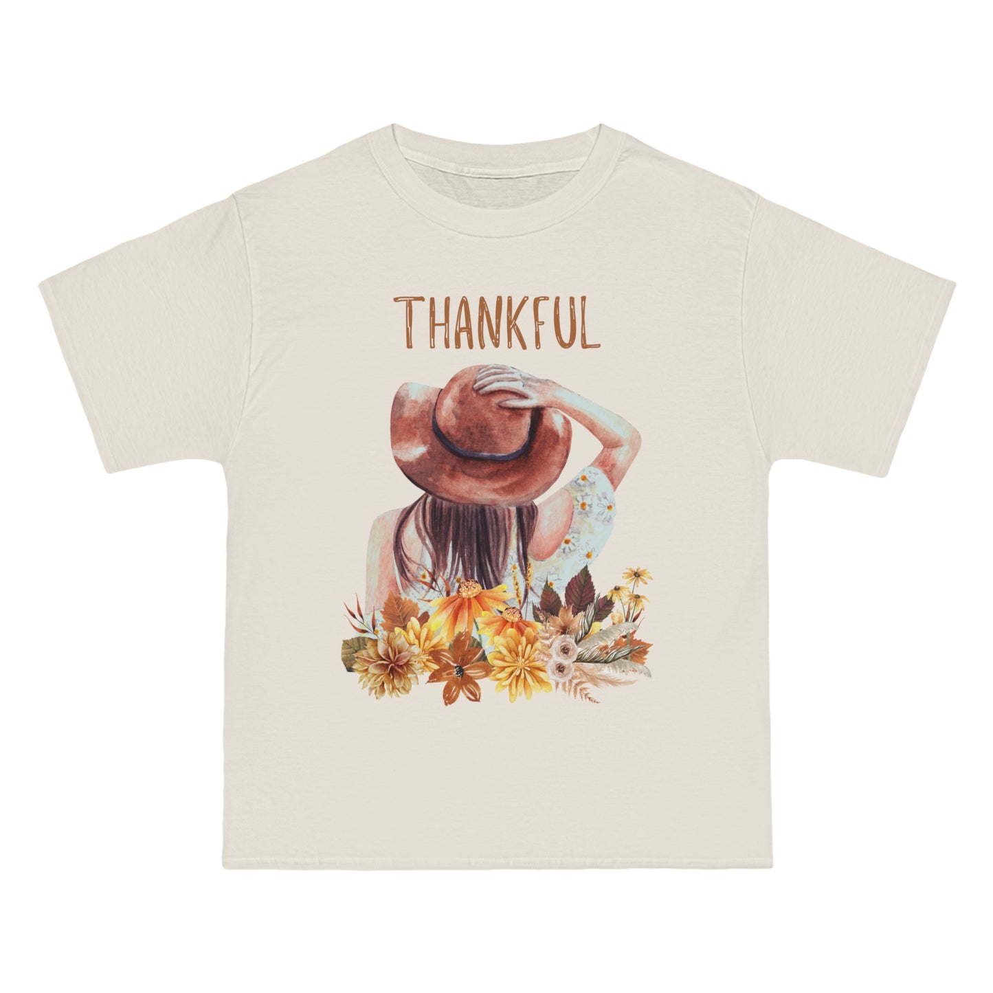 Autumn Thankful Fall Vibs, Beefy-T® Unisex Short-Sleeve T-Shirt