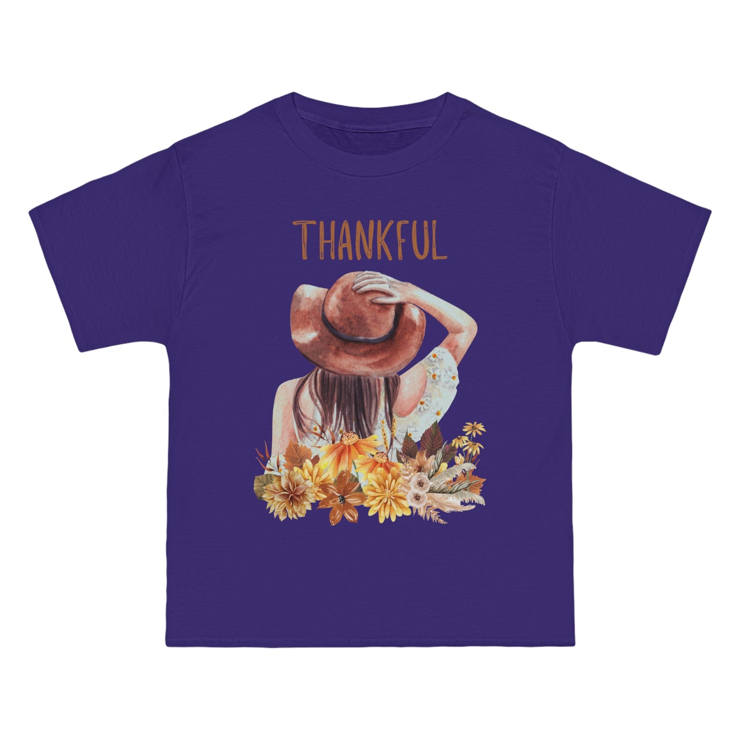 Autumn Thankful Fall Vibs, Beefy-T® Unisex Short-Sleeve T-Shirt