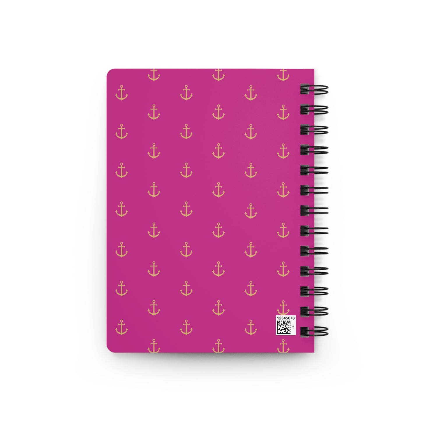 Love anchors the soul - Spiral Bound Journal (Dark pink)