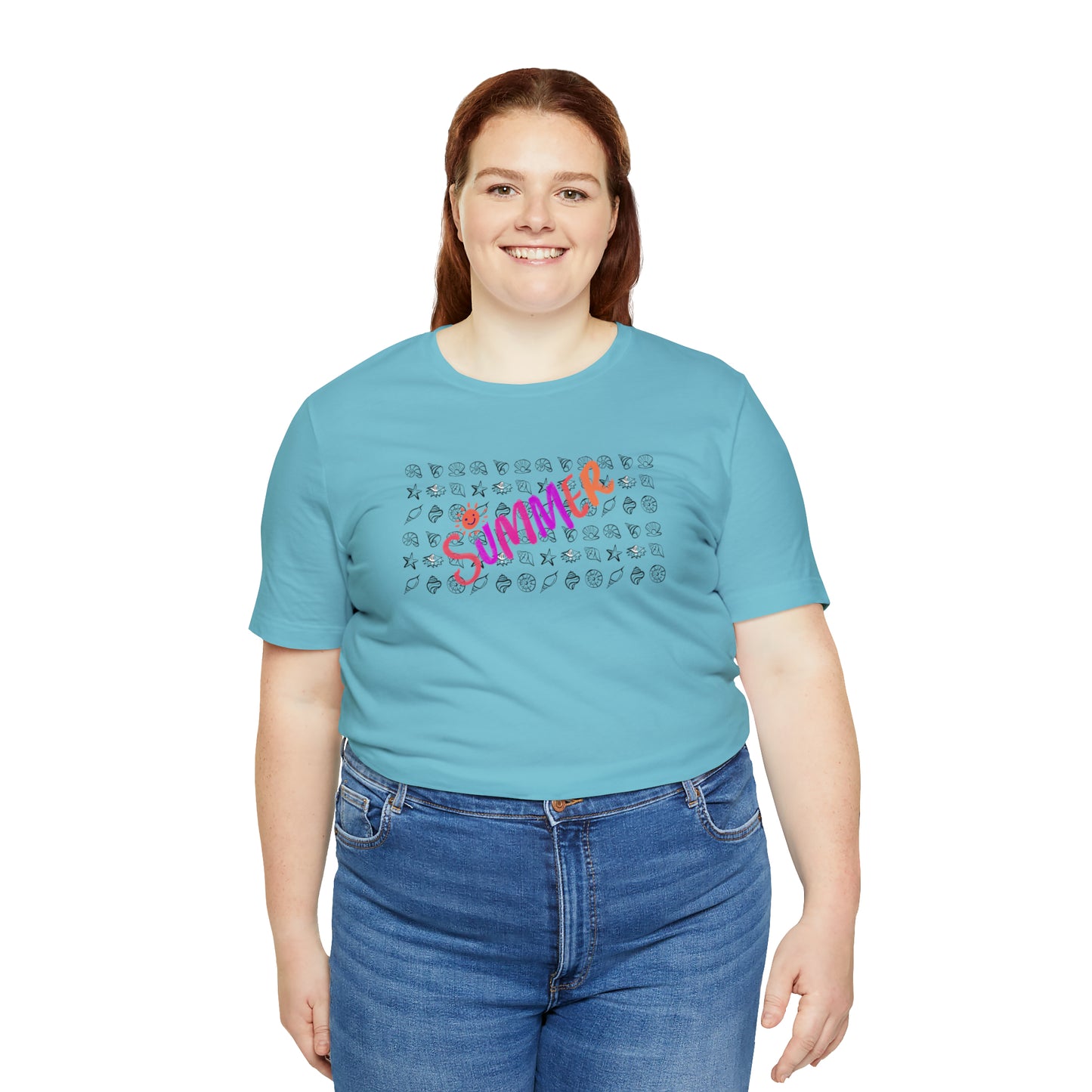 Summer Seashells Unisex Jersey Short Sleeve Tee