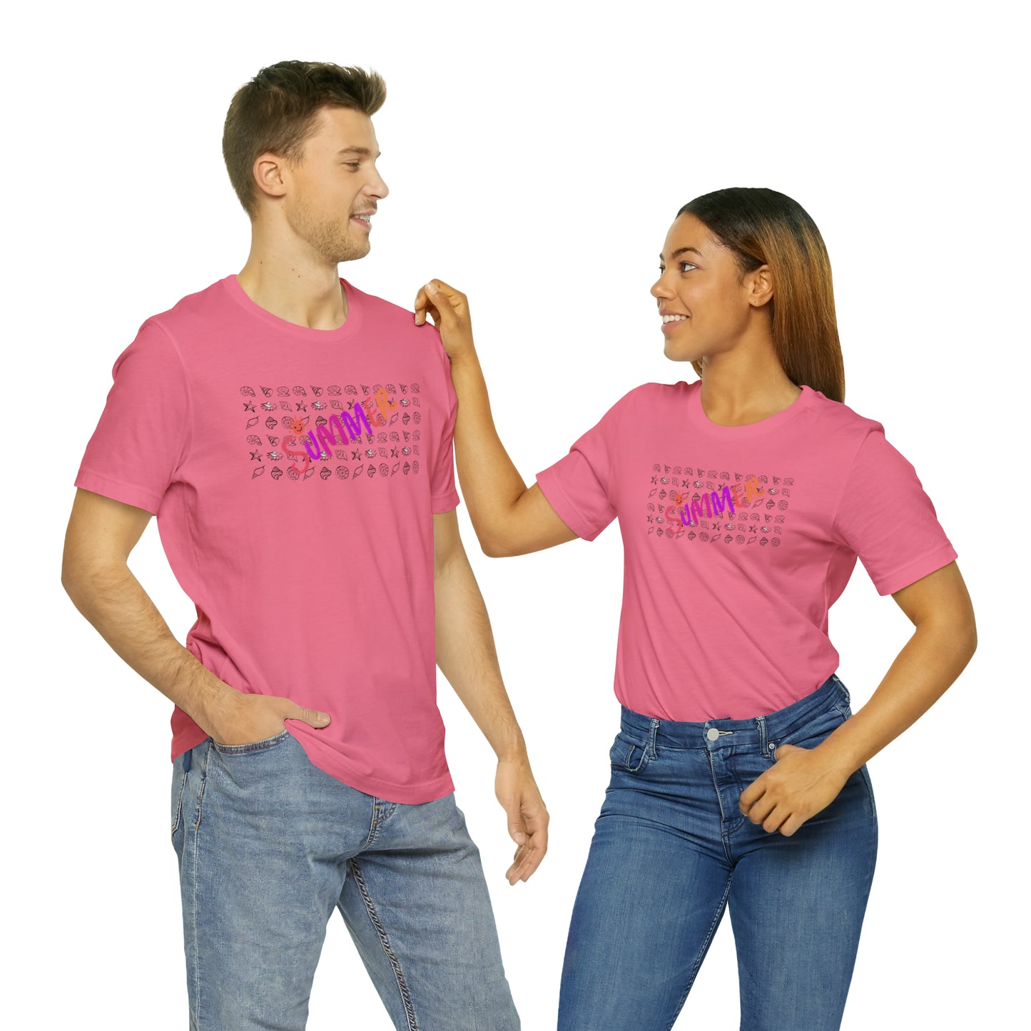 Summer Seashells Unisex Jersey Short Sleeve Tee