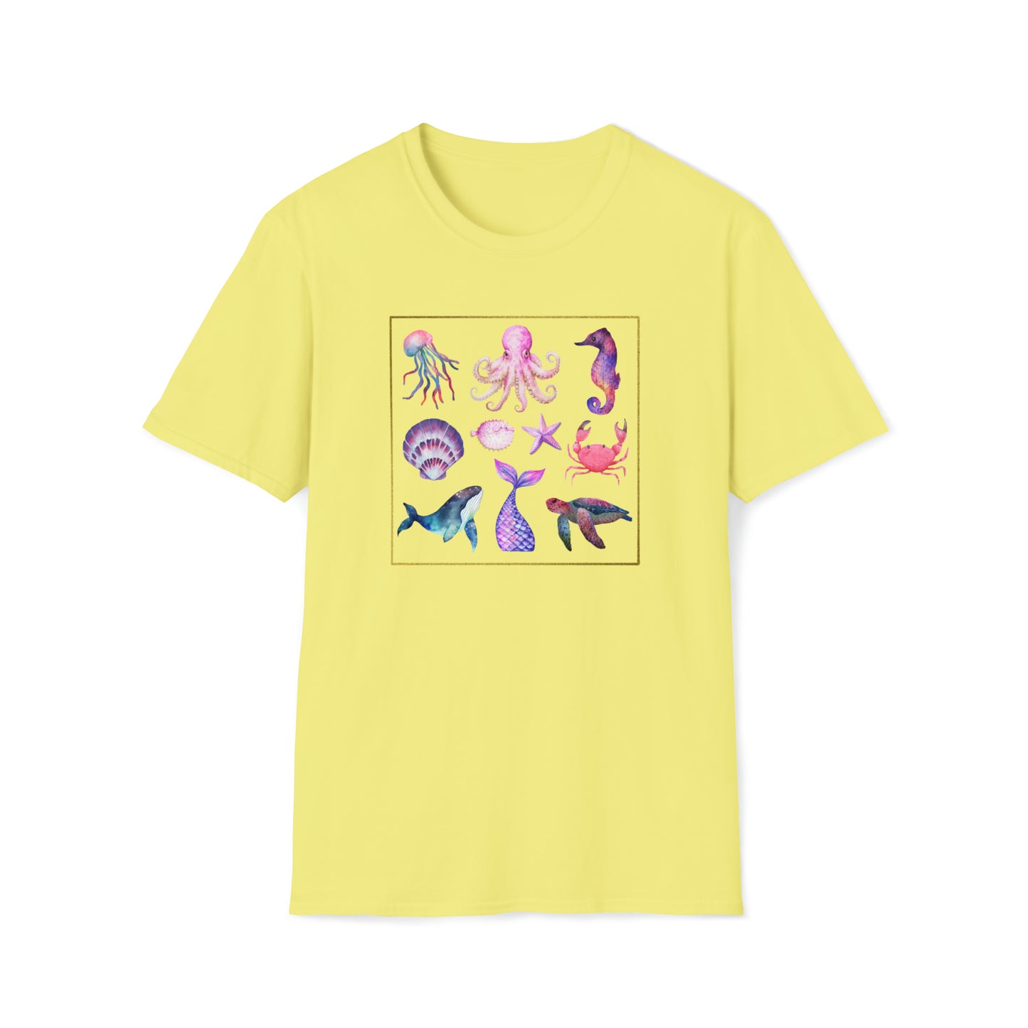 Sea life - Unisex Softstyle T-Shirt Just for fun