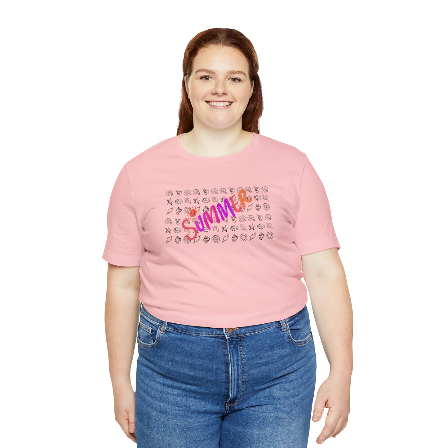 Summer Seashells Unisex Jersey Short Sleeve Tee
