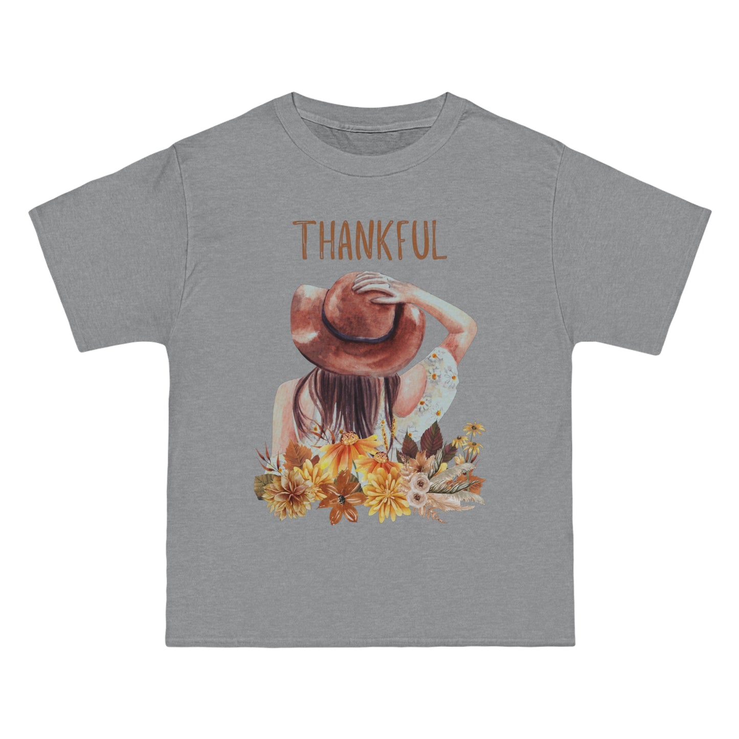 Autumn Thankful Fall Vibs, Beefy-T® Unisex Short-Sleeve T-Shirt