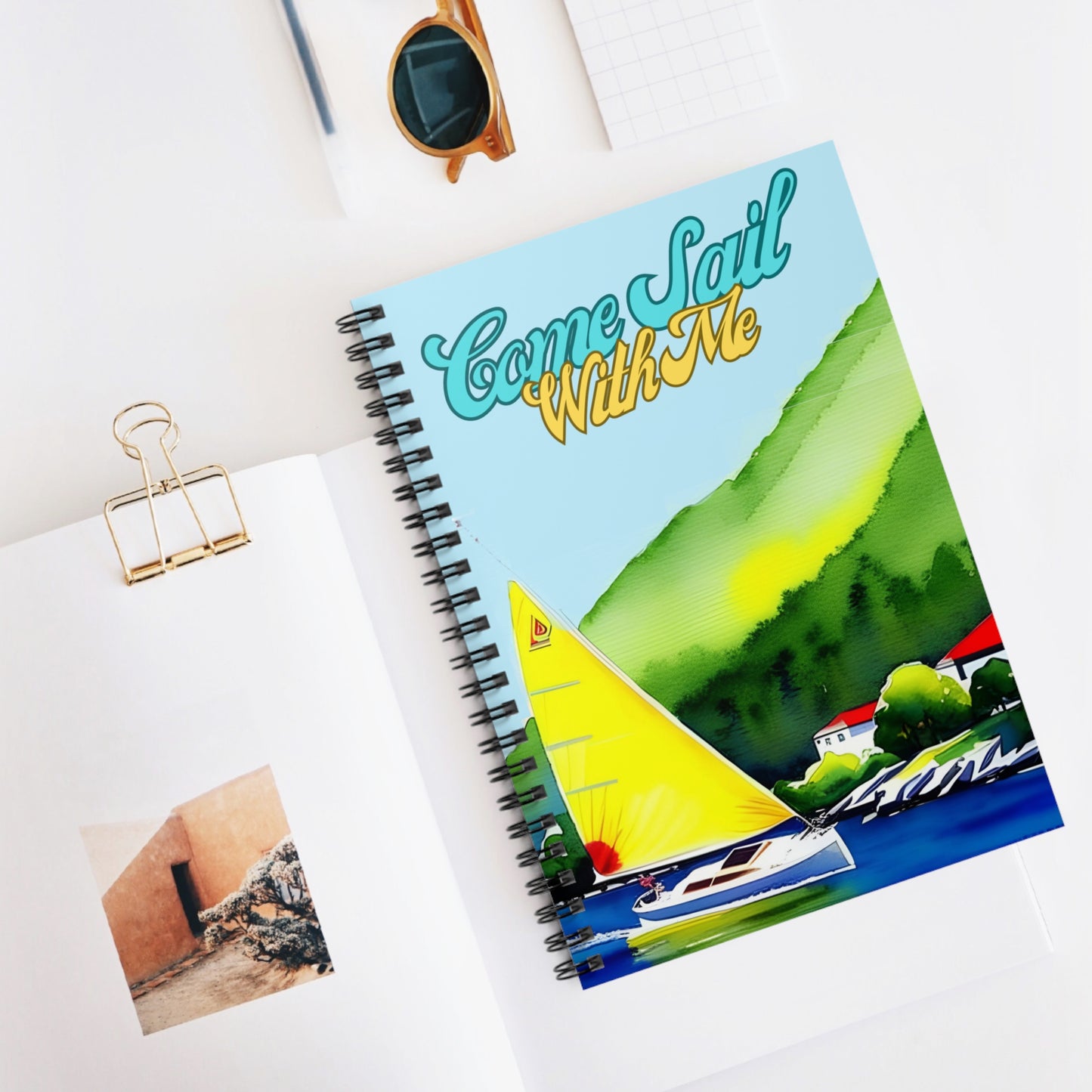 Come Sail With Me - Spiral Notebook - Ruled Line