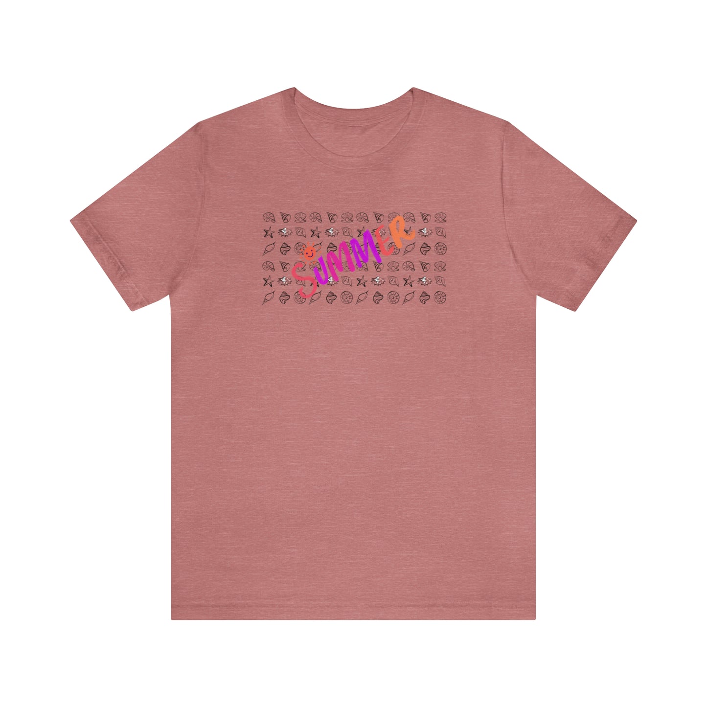 Summer Seashells Unisex Jersey Short Sleeve Tee