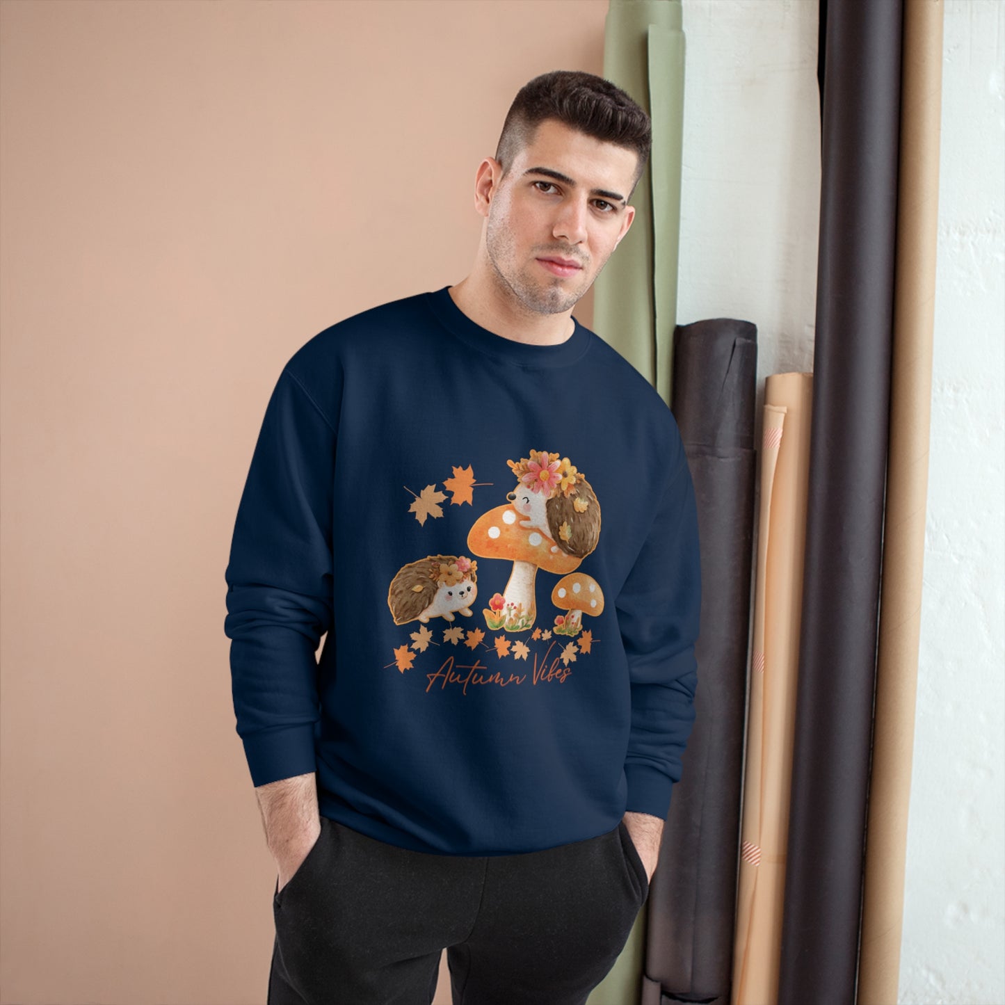 Autumn Vibes - Hedge hogs have all the fun in fall! Champion Sweatshirt