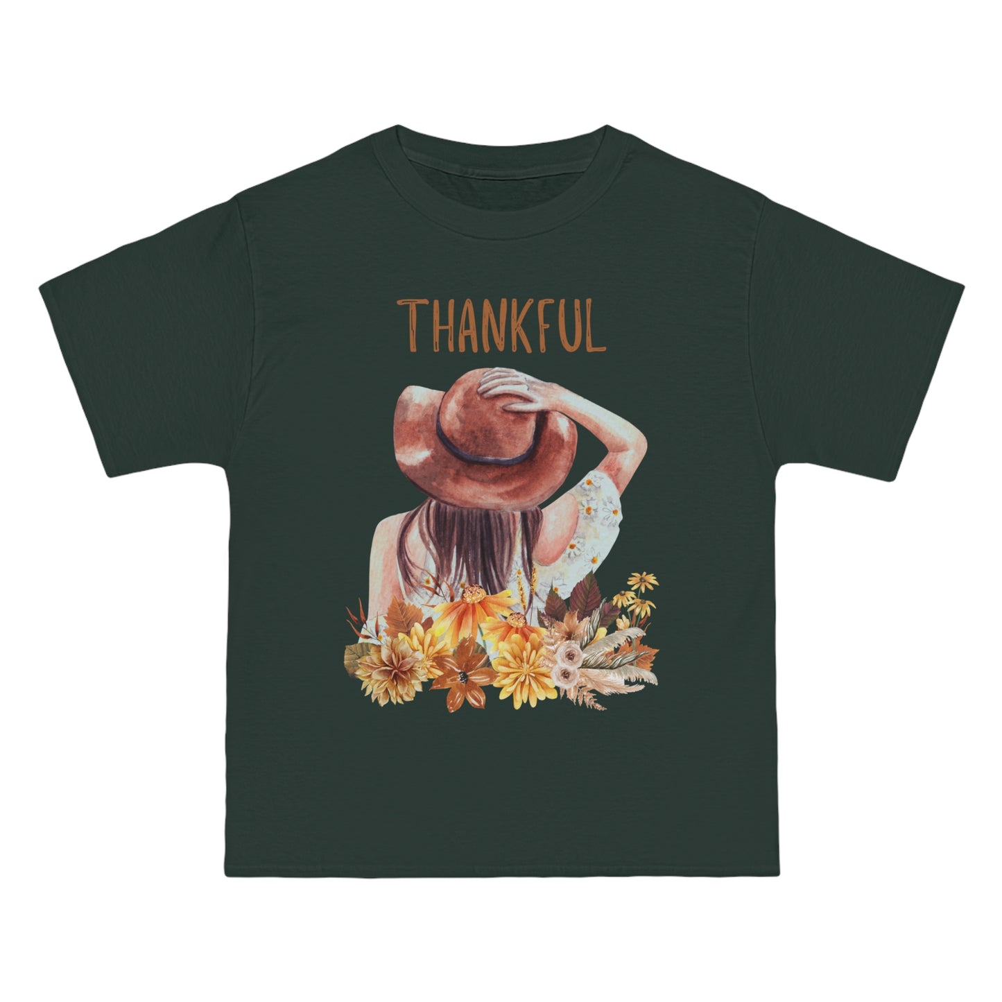 Autumn Thankful Fall Vibs, Beefy-T® Unisex Short-Sleeve T-Shirt