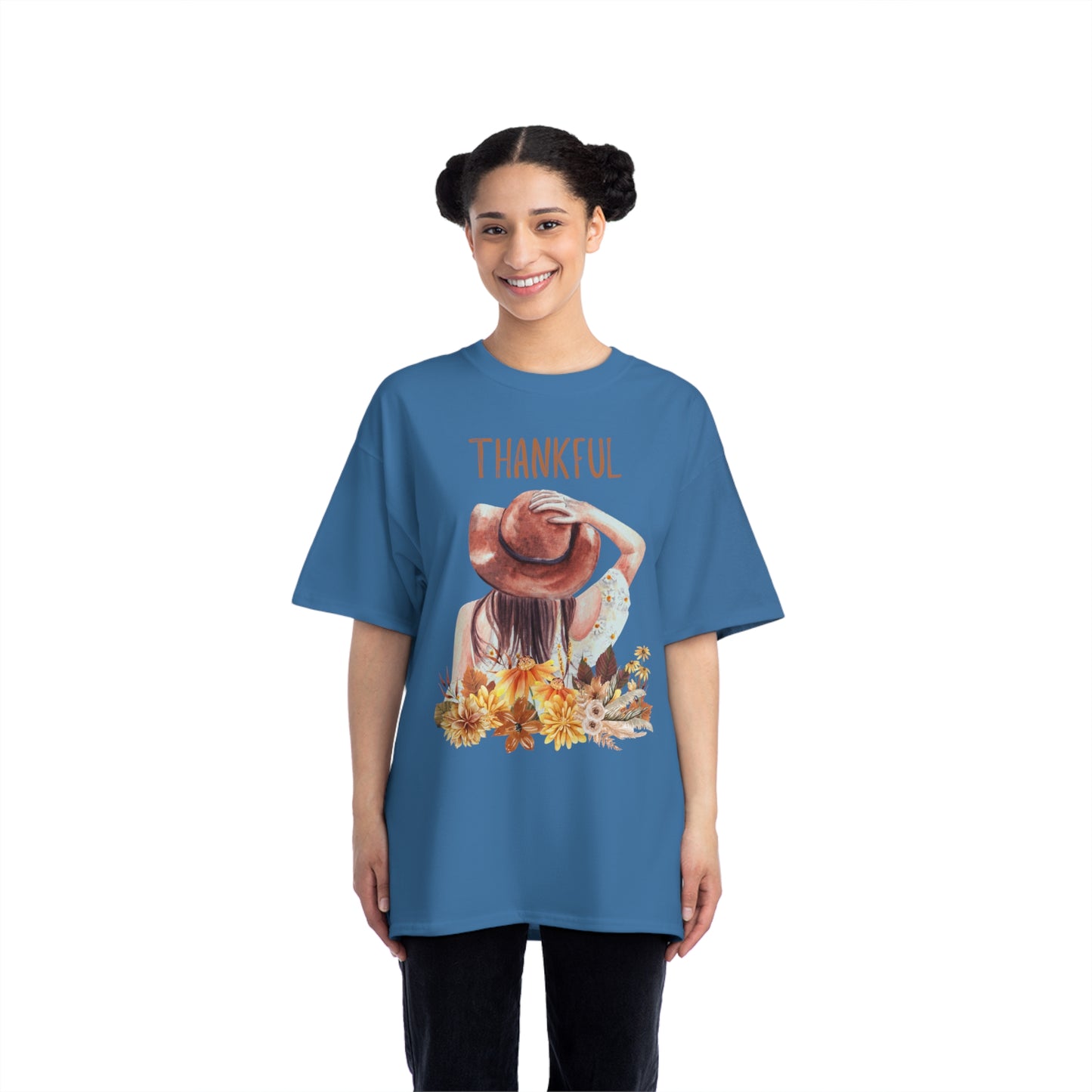 Autumn Thankful Fall Vibs, Beefy-T® Unisex Short-Sleeve T-Shirt