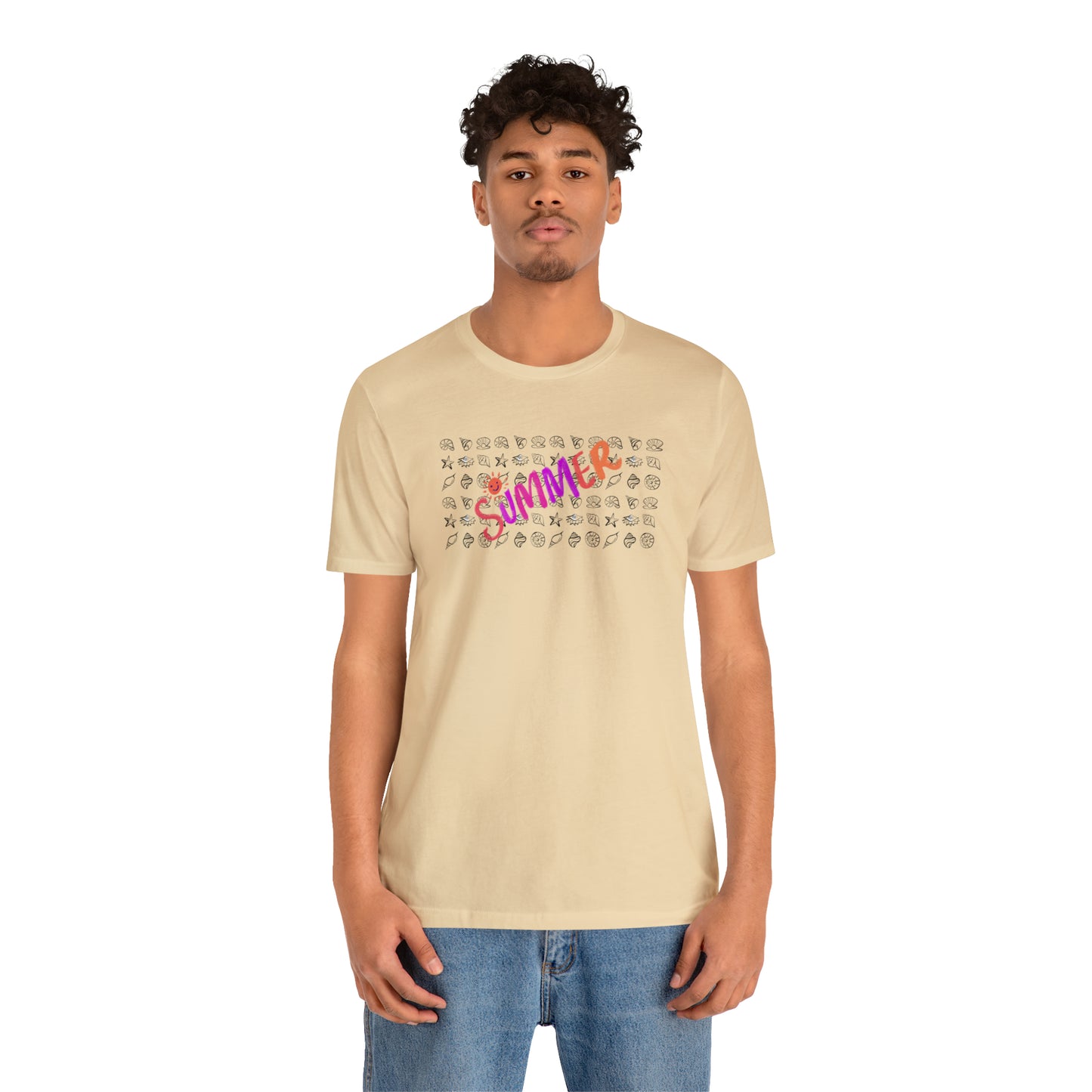 Summer Seashells Unisex Jersey Short Sleeve Tee