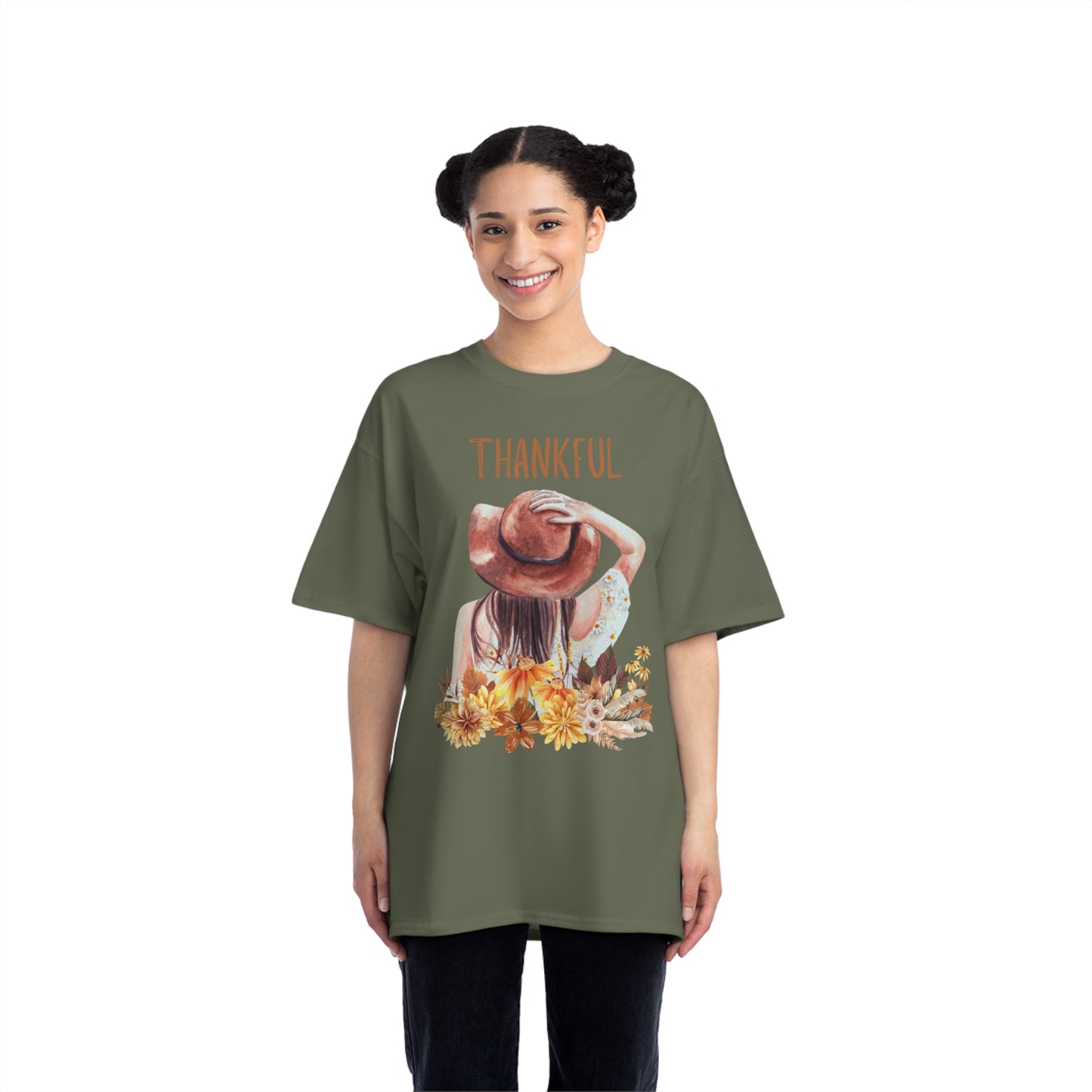 Autumn Thankful Fall Vibs, Beefy-T® Unisex Short-Sleeve T-Shirt