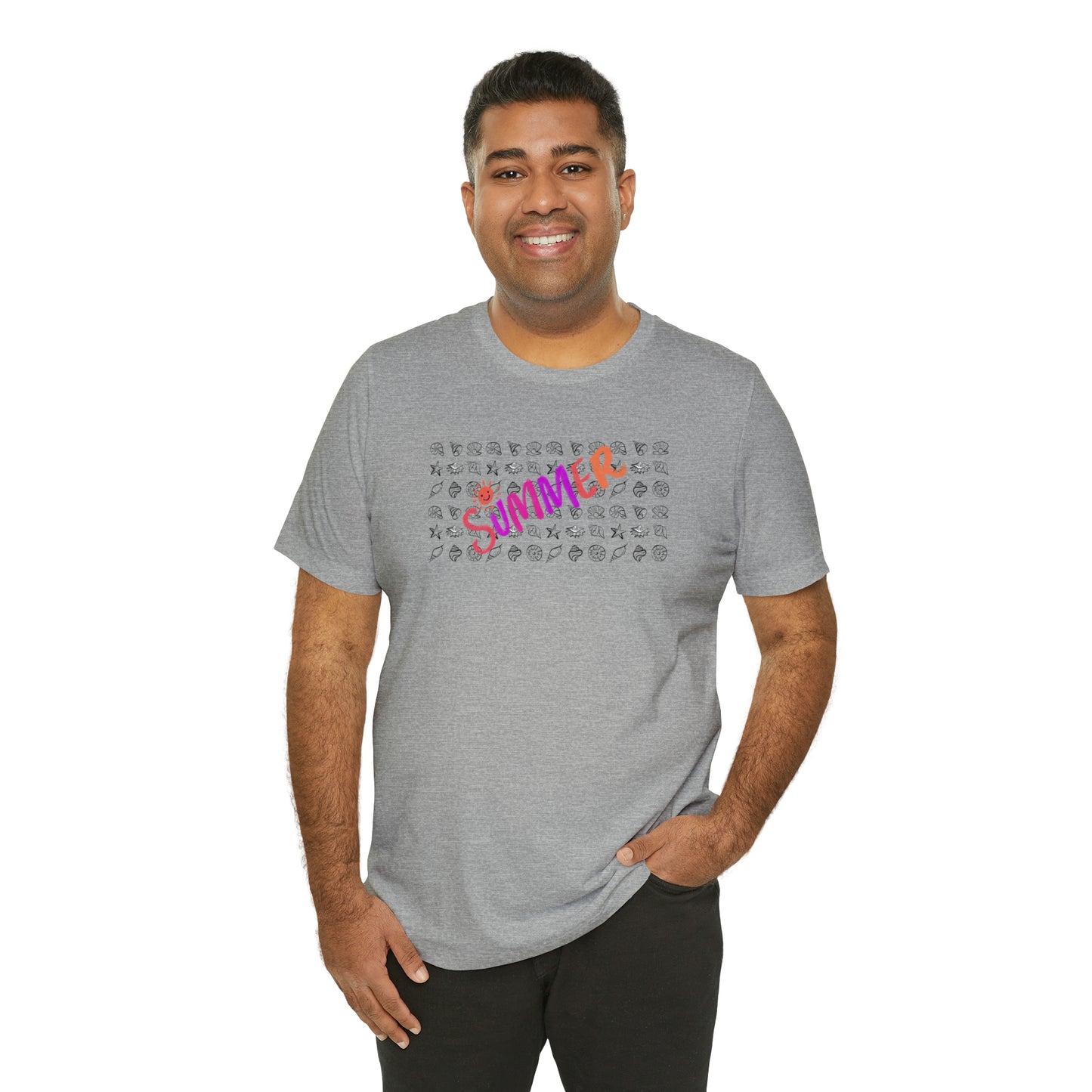 Summer Seashells Unisex Jersey Short Sleeve Tee