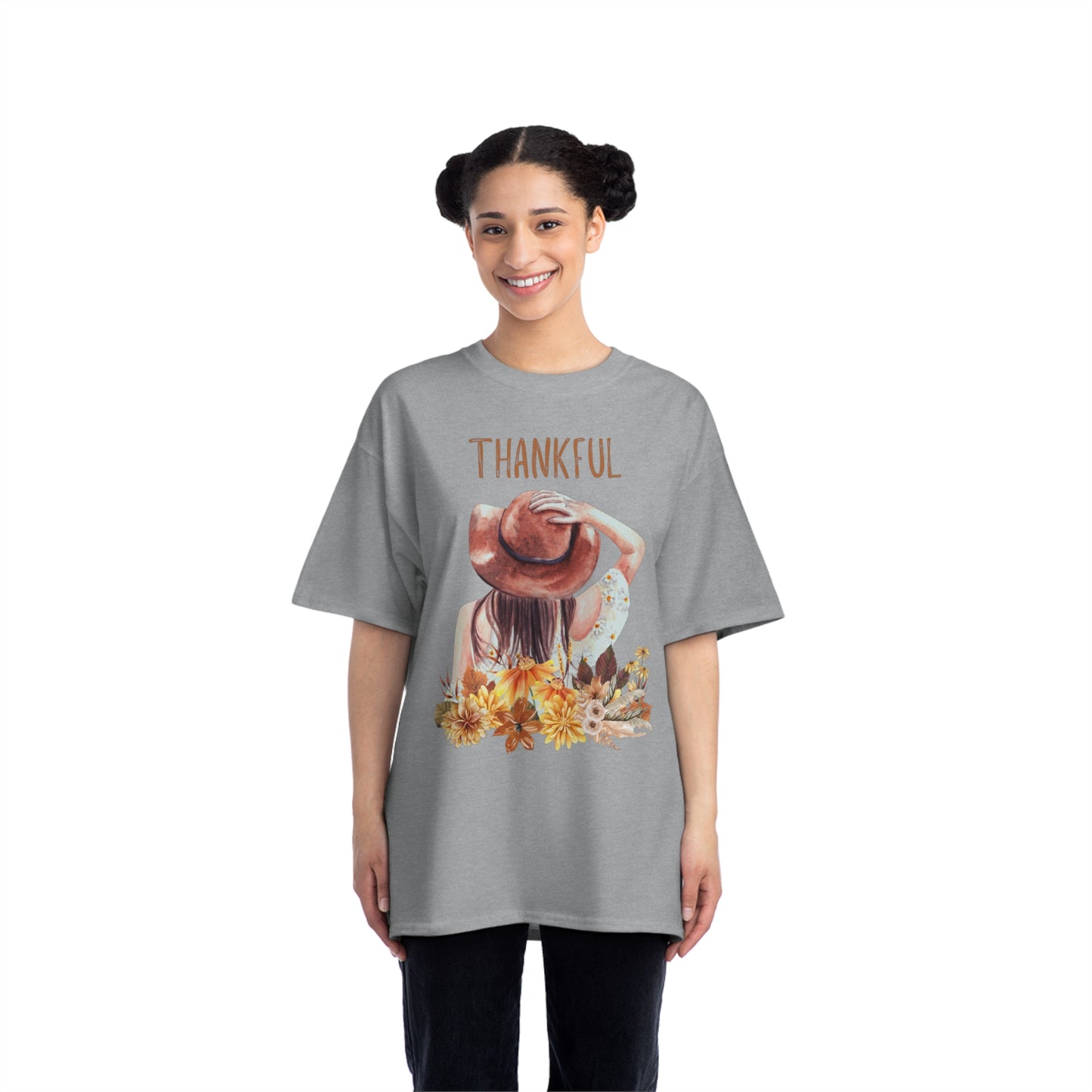 Autumn Thankful Fall Vibs, Beefy-T® Unisex Short-Sleeve T-Shirt