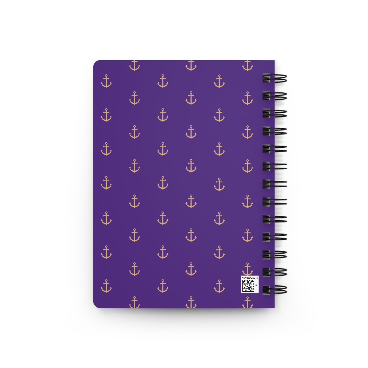 Love anchors the soul - Spiral Bound Journal (Dark purple)