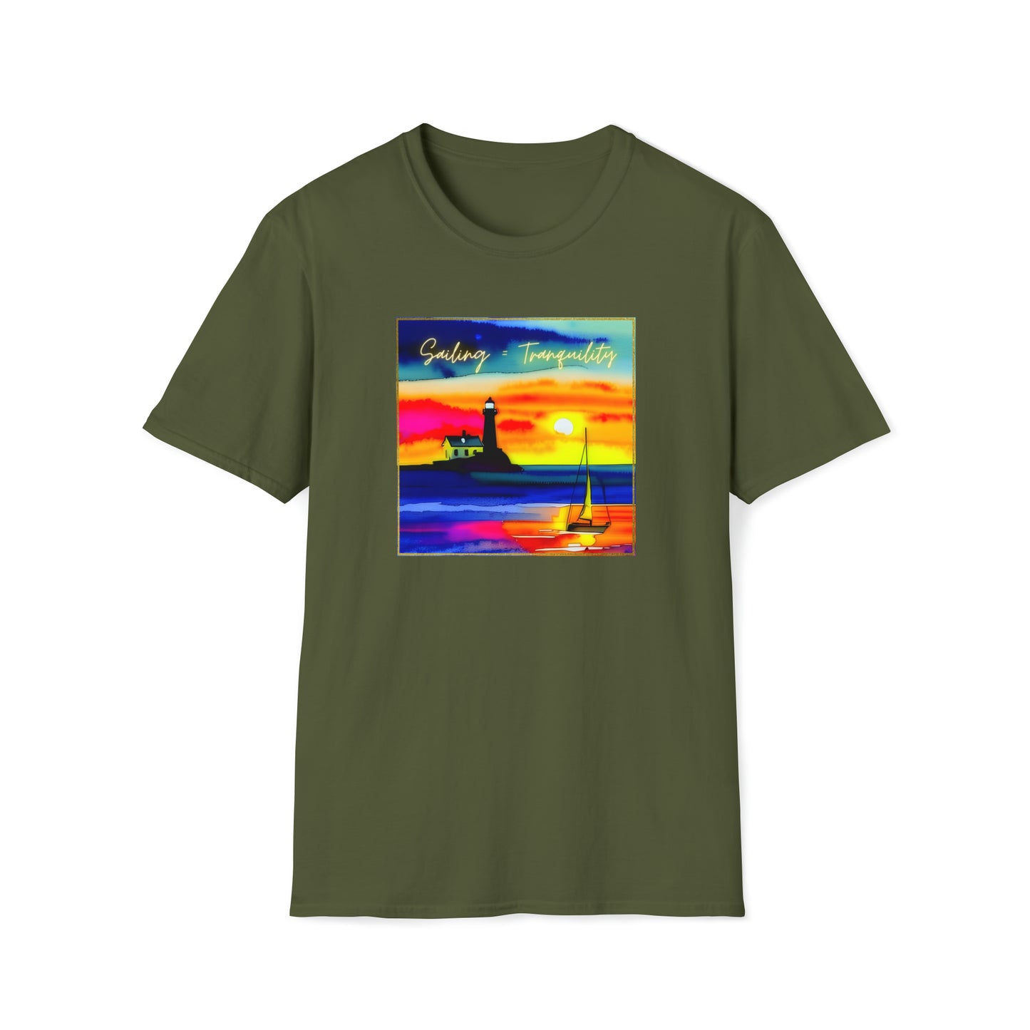 Sailing = Tranquility - Unisex Softstyle T-Shirt