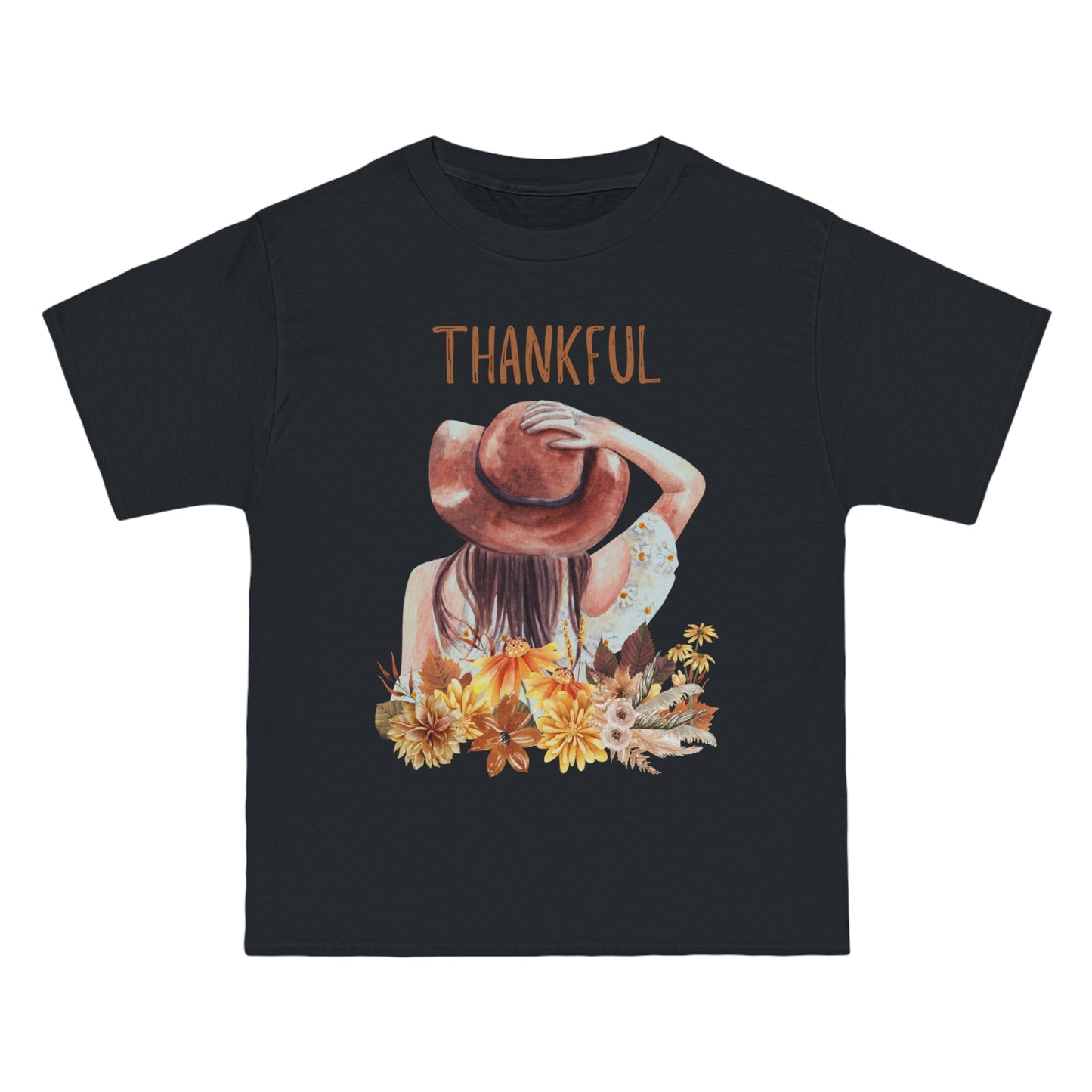Autumn Thankful Fall Vibs, Beefy-T® Unisex Short-Sleeve T-Shirt