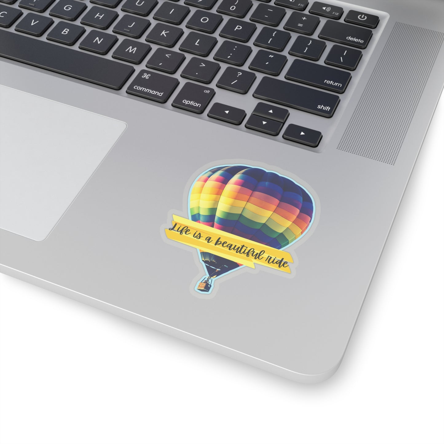 Hot Air Balloon (Life is a beautiful ride) Kiss-Cut Stickers - Just for fun