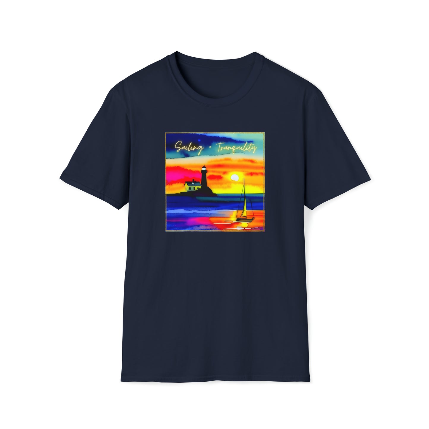 Sailing = Tranquility - Unisex Softstyle T-Shirt