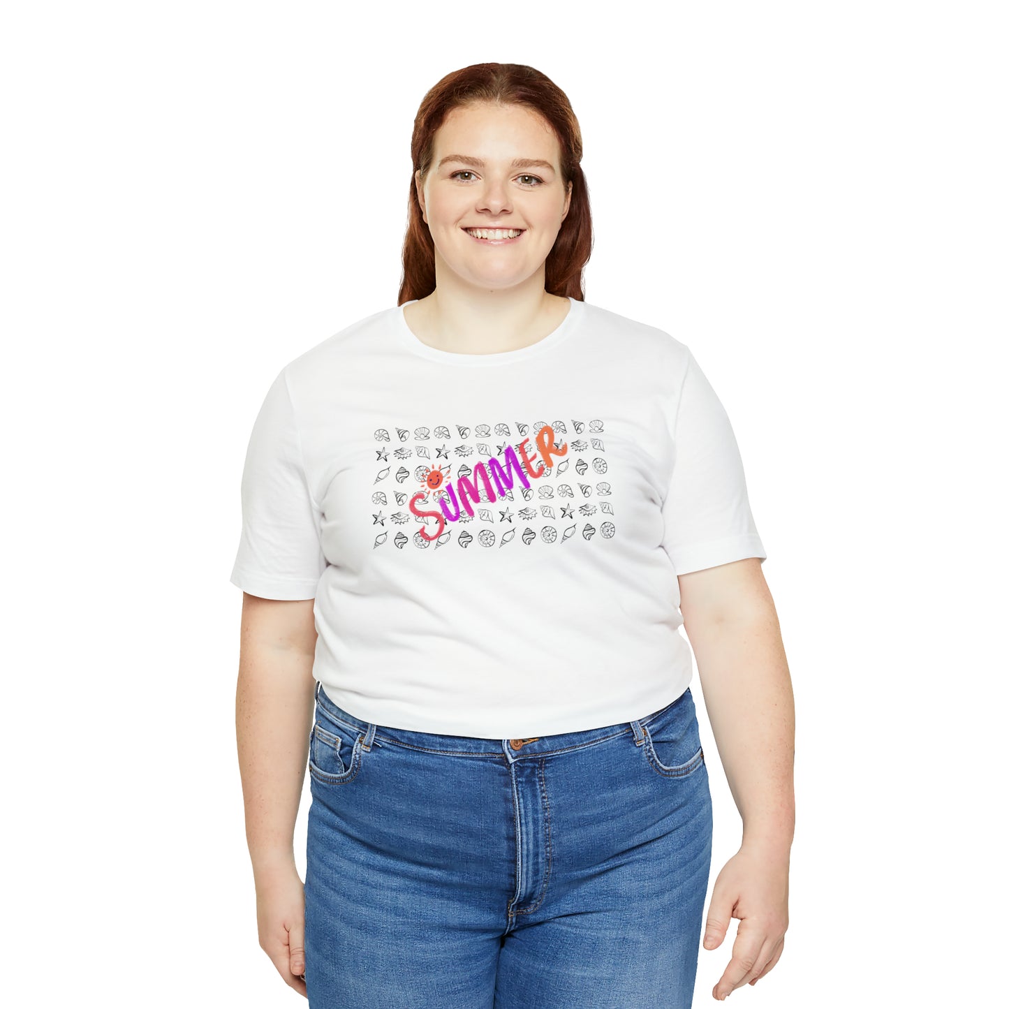 Summer Seashells Unisex Jersey Short Sleeve Tee