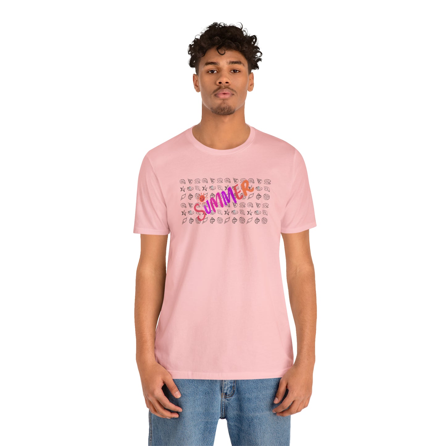 Summer Seashells Unisex Jersey Short Sleeve Tee