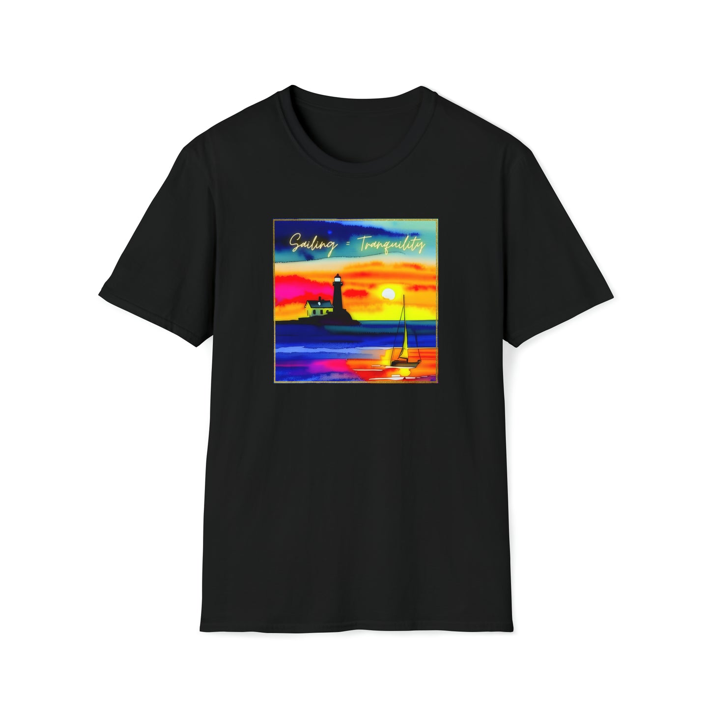 Sailing = Tranquility - Unisex Softstyle T-Shirt