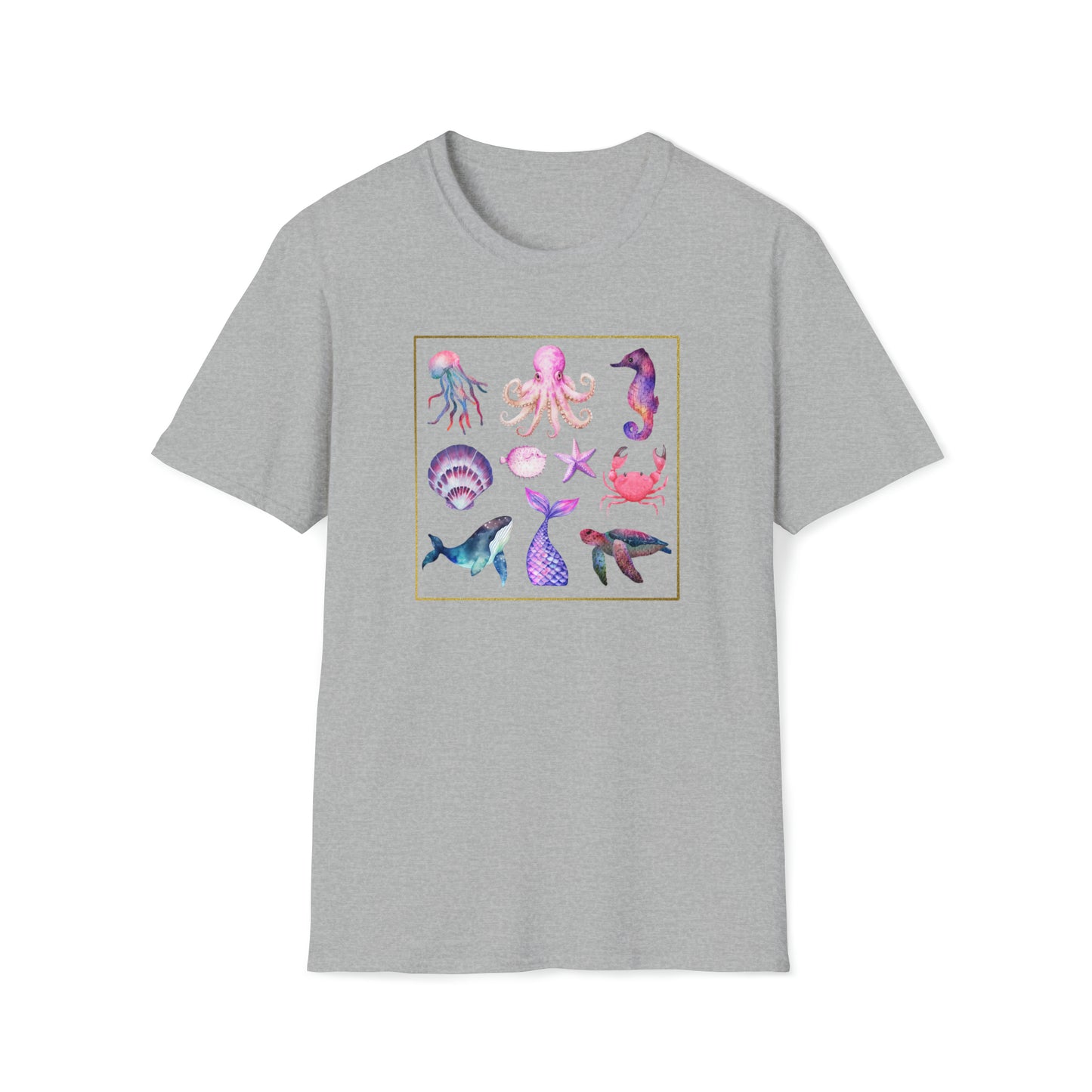 Sea life - Unisex Softstyle T-Shirt Just for fun