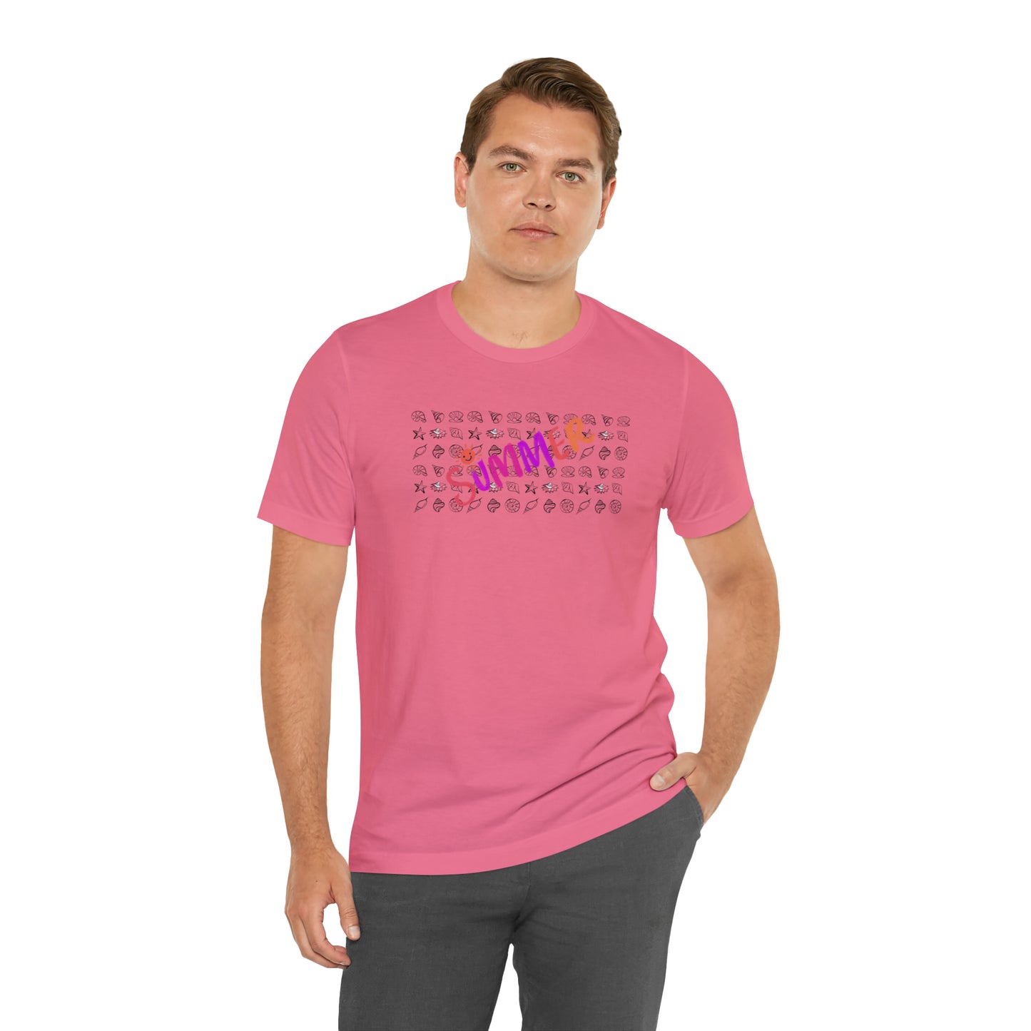 Summer Seashells Unisex Jersey Short Sleeve Tee