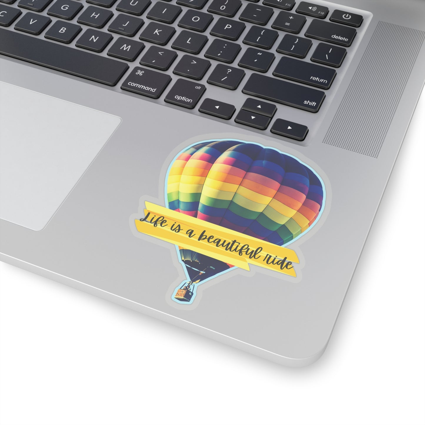 Hot Air Balloon (Life is a beautiful ride) Kiss-Cut Stickers - Just for fun