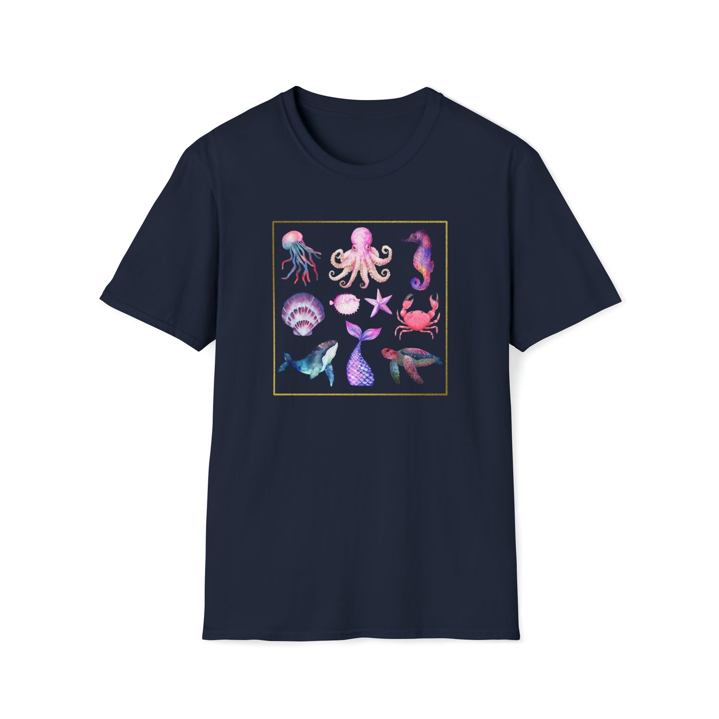 Sea life - Unisex Softstyle T-Shirt Just for fun
