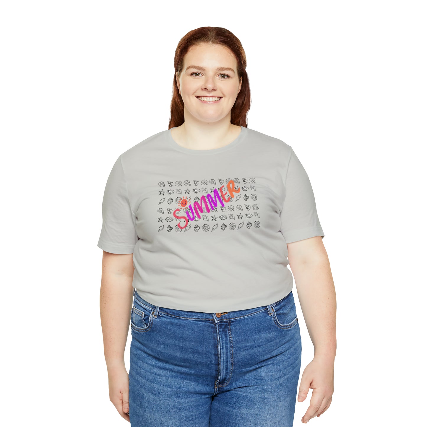 Summer Seashells Unisex Jersey Short Sleeve Tee