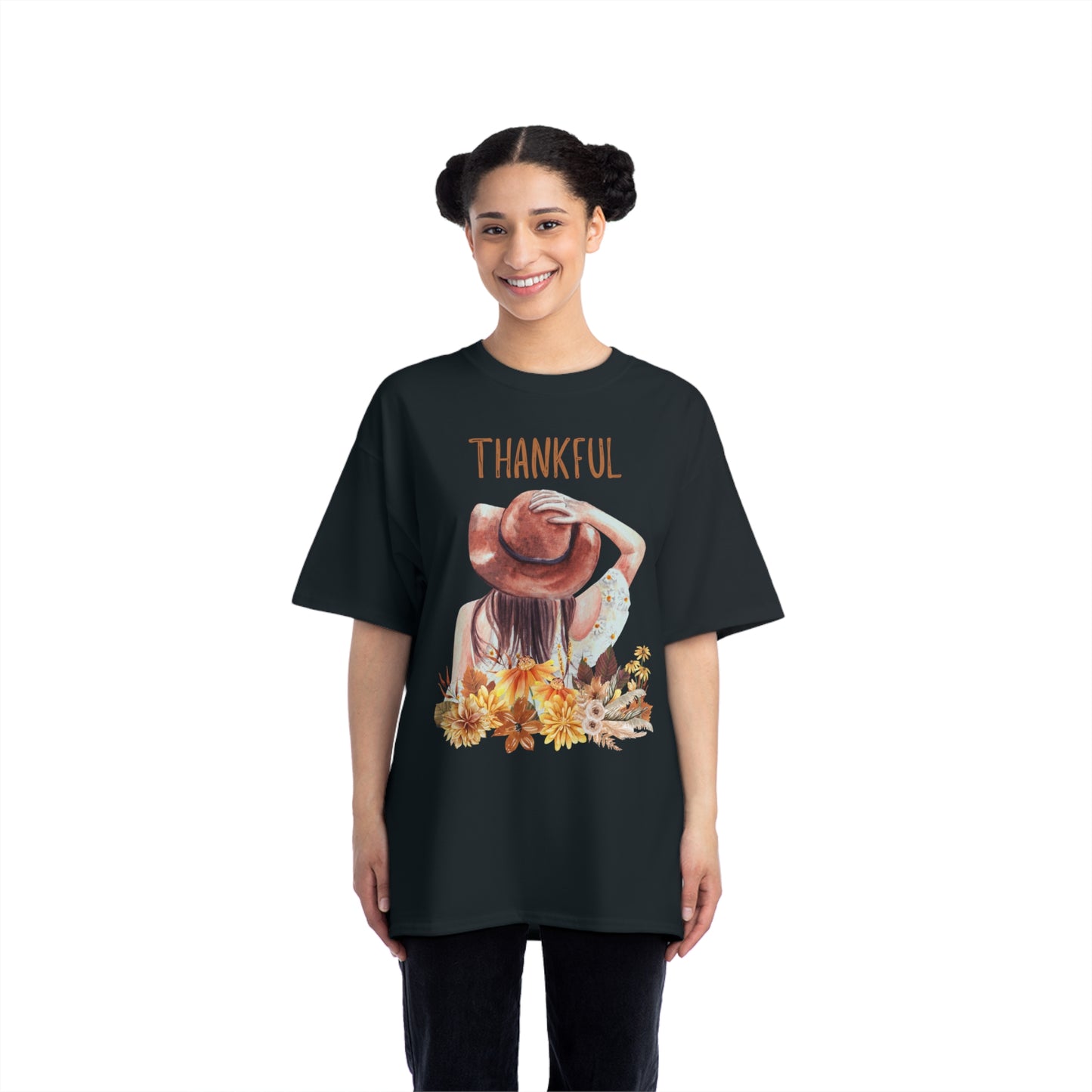 Autumn Thankful Fall Vibs, Beefy-T® Unisex Short-Sleeve T-Shirt