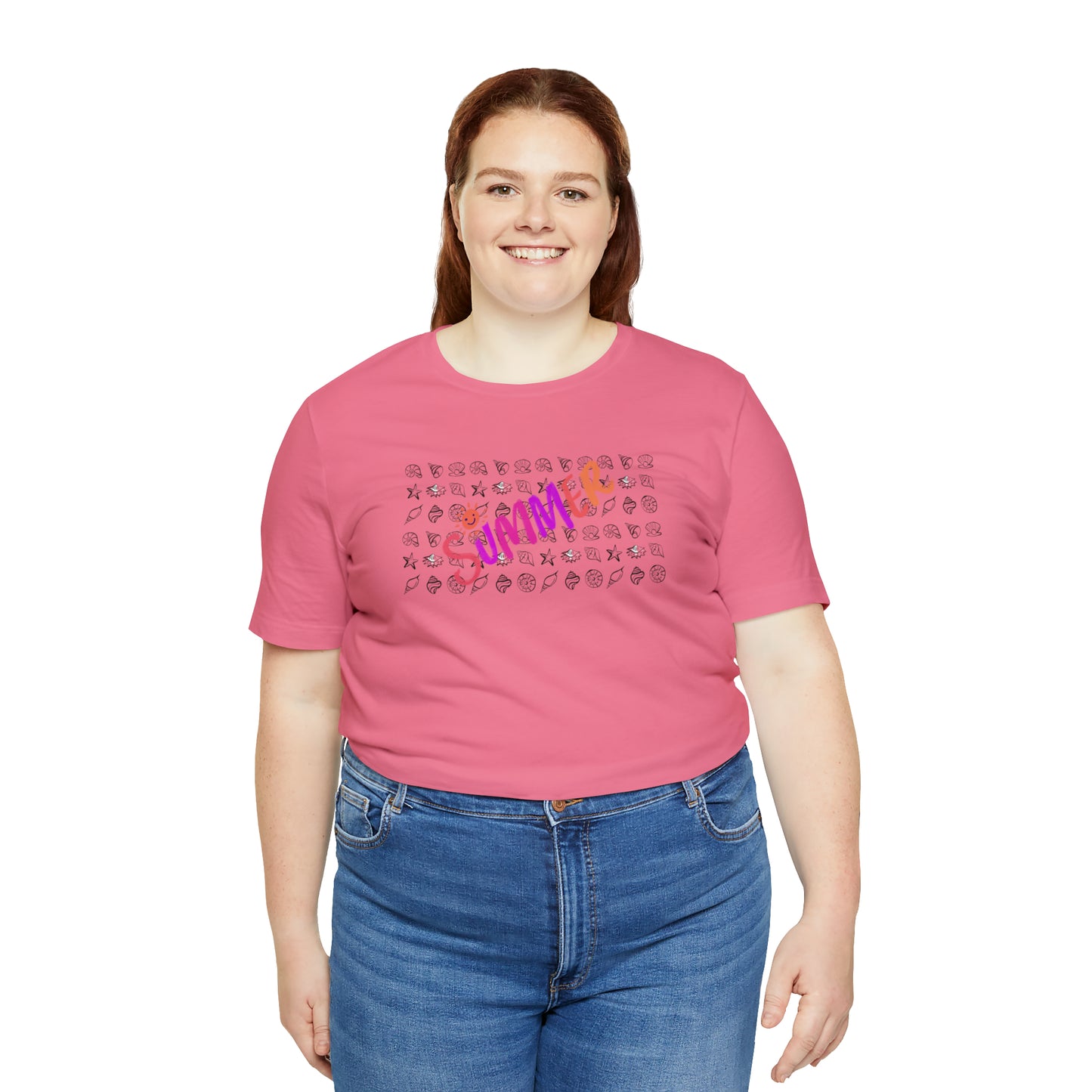 Summer Seashells Unisex Jersey Short Sleeve Tee