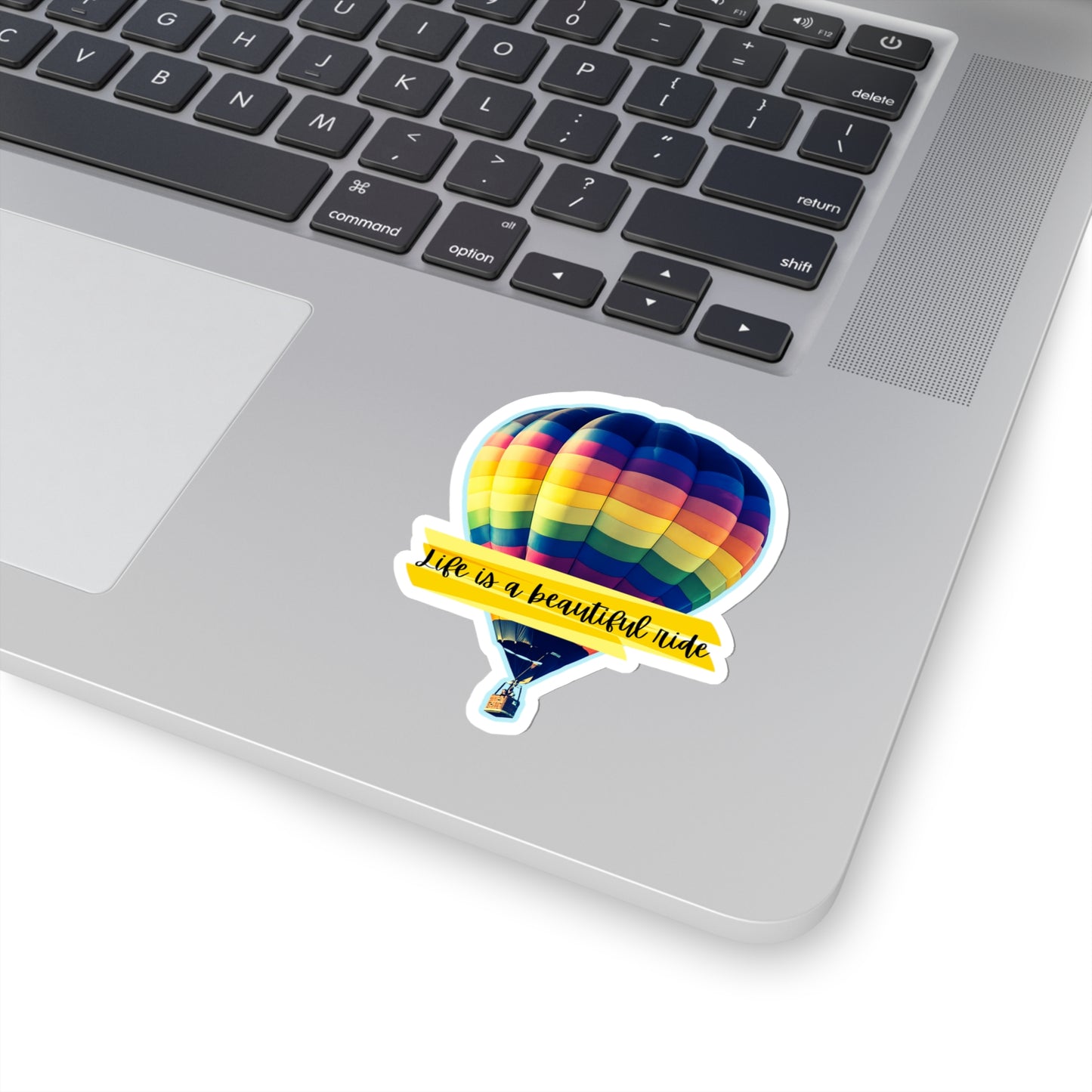 Hot Air Balloon (Life is a beautiful ride) Kiss-Cut Stickers - Just for fun