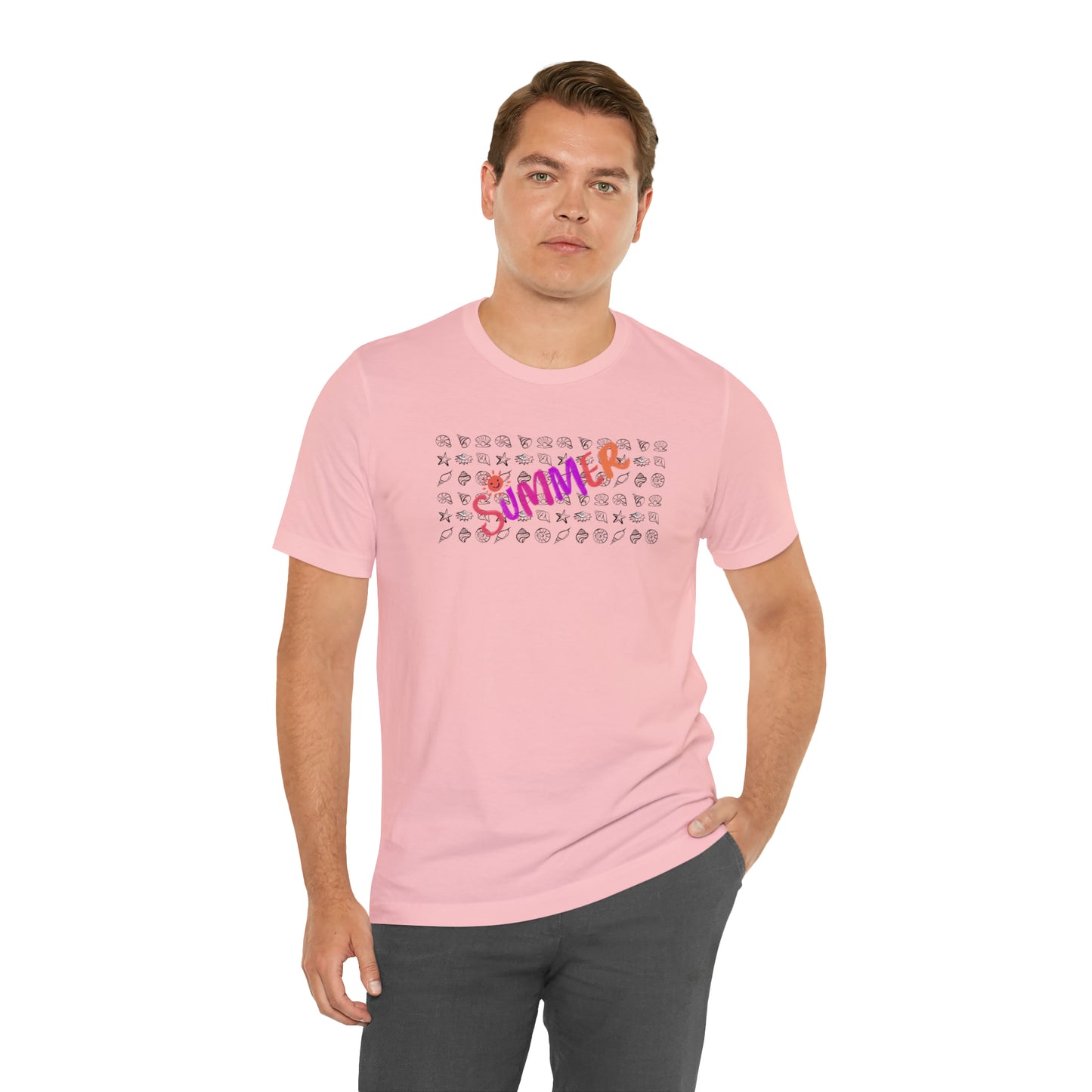 Summer Seashells Unisex Jersey Short Sleeve Tee