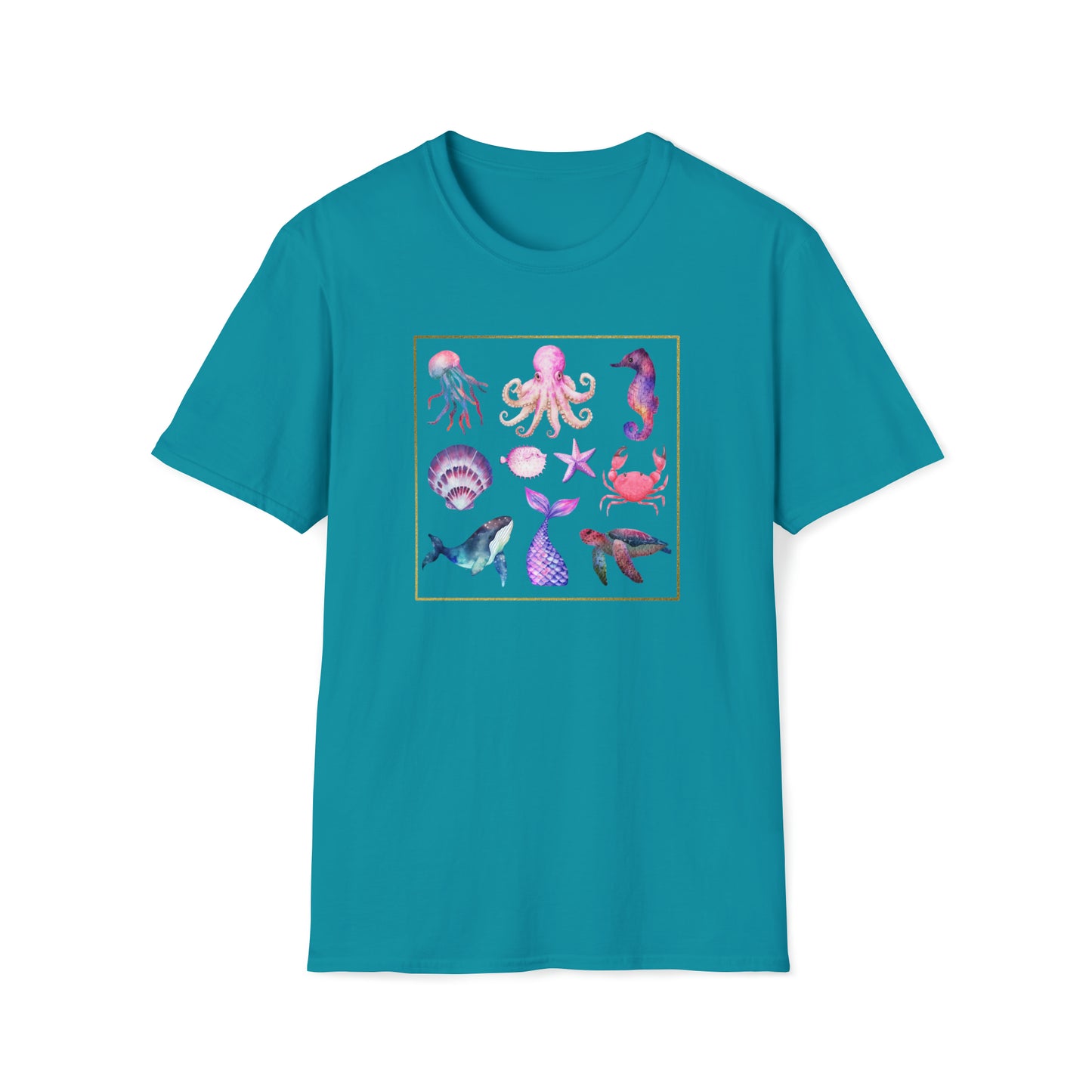 Sea life - Unisex Softstyle T-Shirt Just for fun