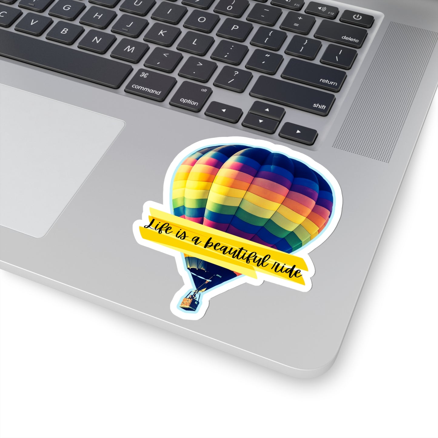 Hot Air Balloon (Life is a beautiful ride) Kiss-Cut Stickers - Just for fun