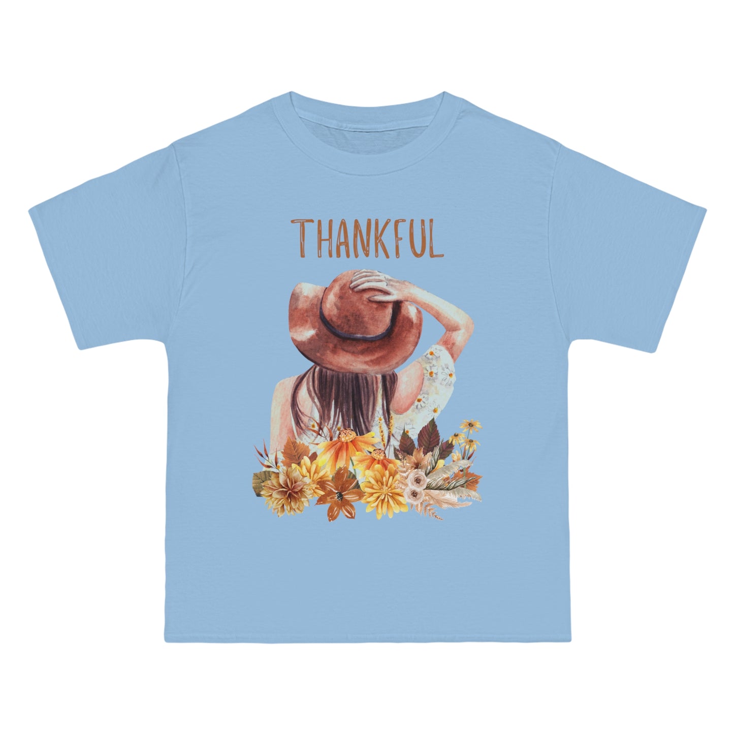 Autumn Thankful Fall Vibs, Beefy-T® Unisex Short-Sleeve T-Shirt
