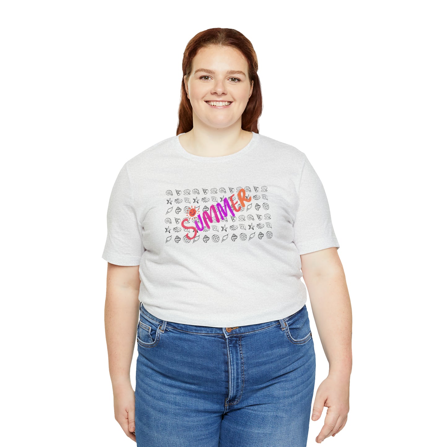 Summer Seashells Unisex Jersey Short Sleeve Tee