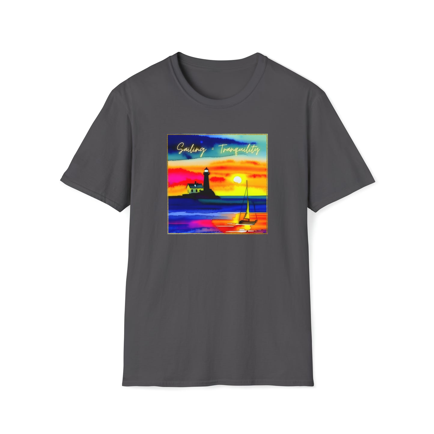 Sailing = Tranquility - Unisex Softstyle T-Shirt
