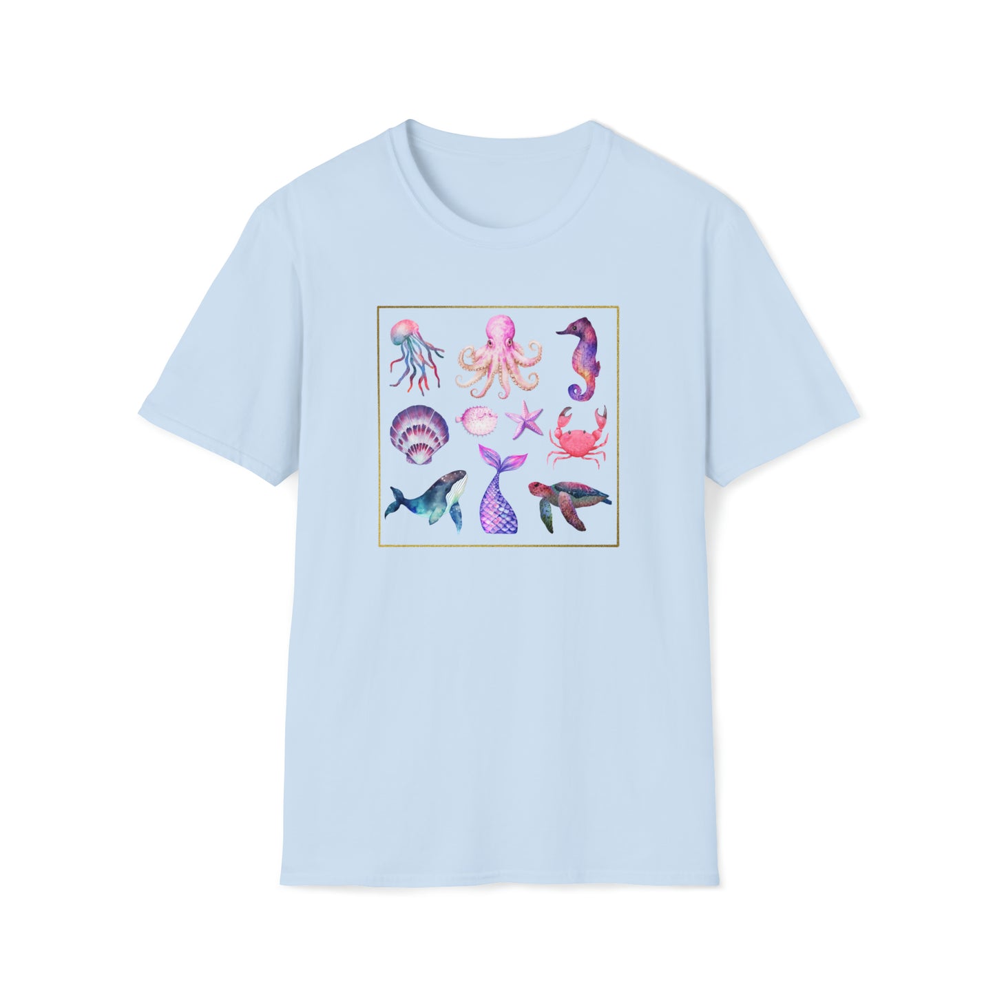 Sea life - Unisex Softstyle T-Shirt Just for fun