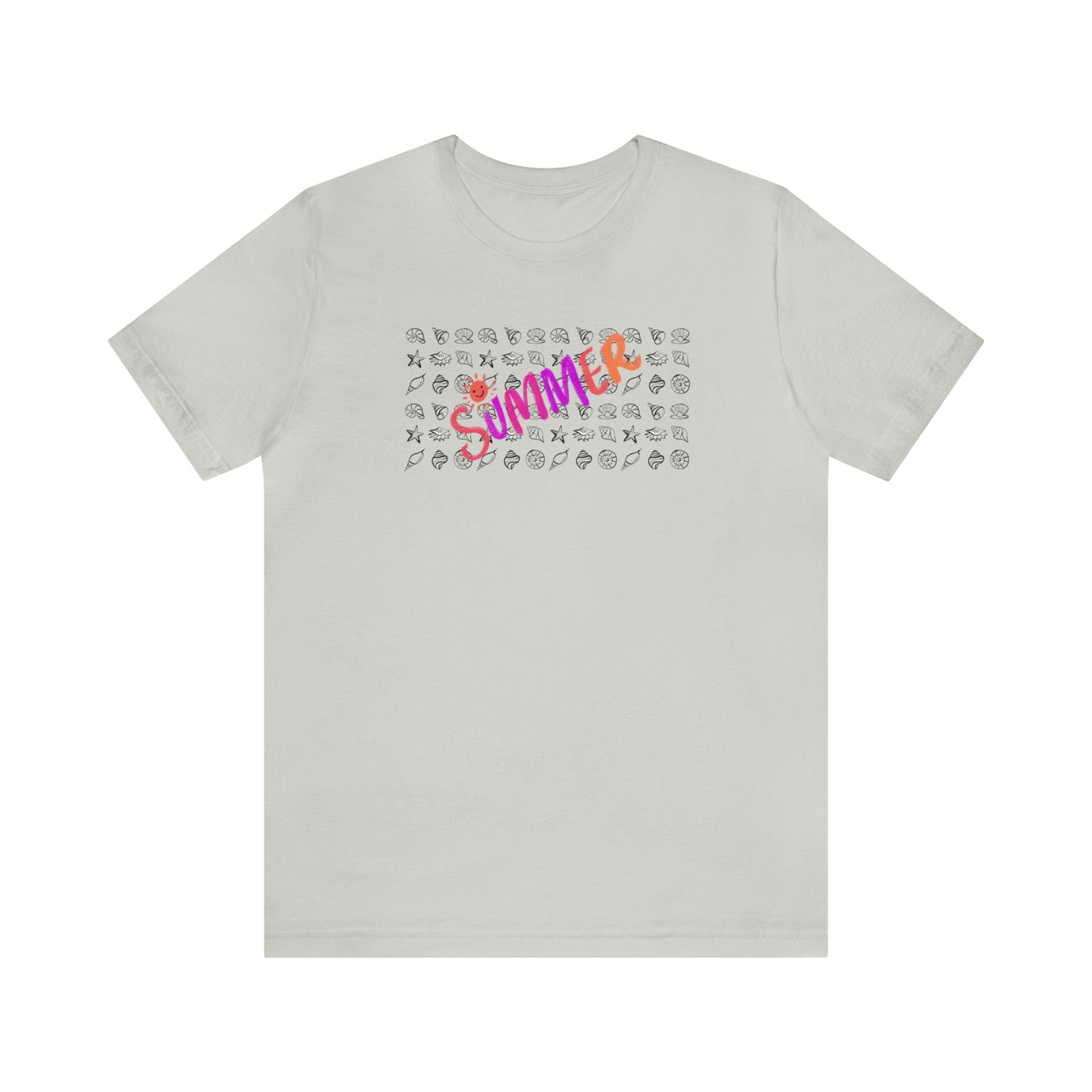 Summer Seashells Unisex Jersey Short Sleeve Tee