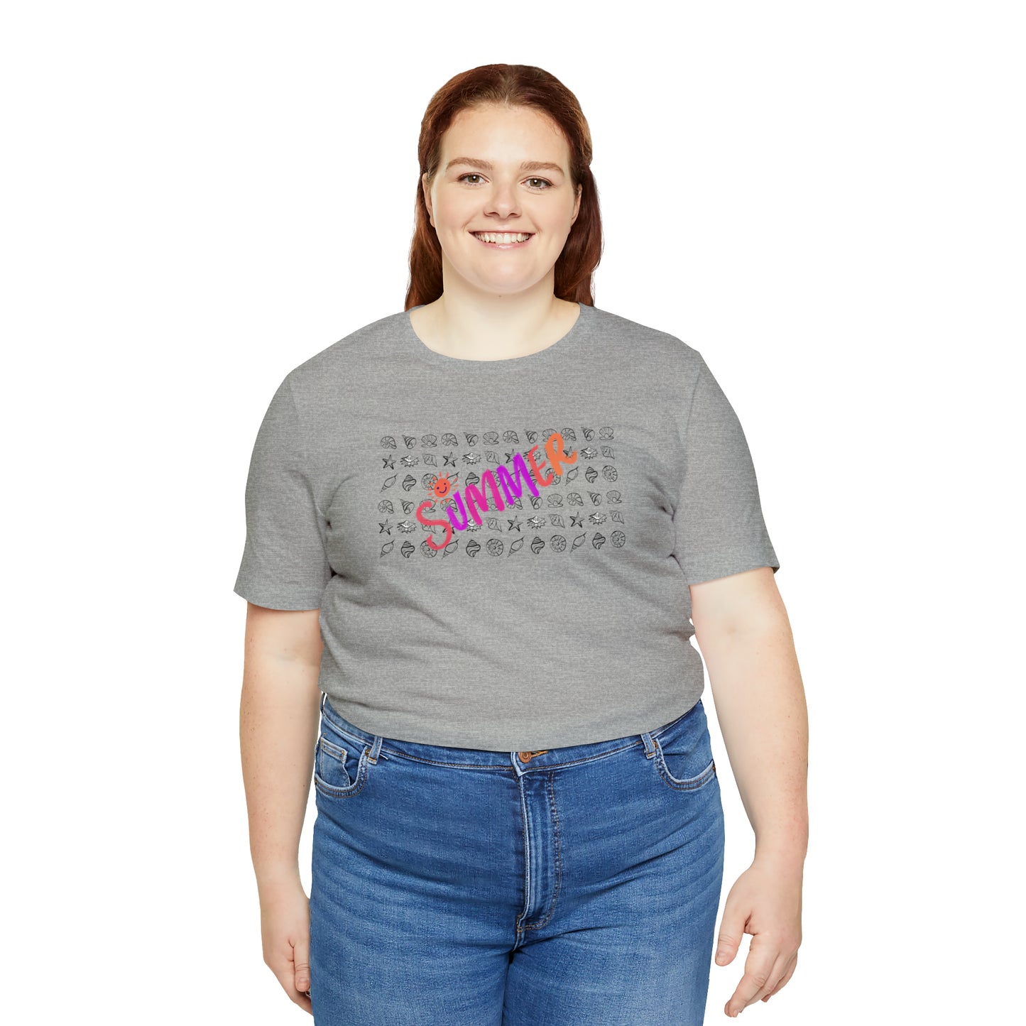 Summer Seashells Unisex Jersey Short Sleeve Tee
