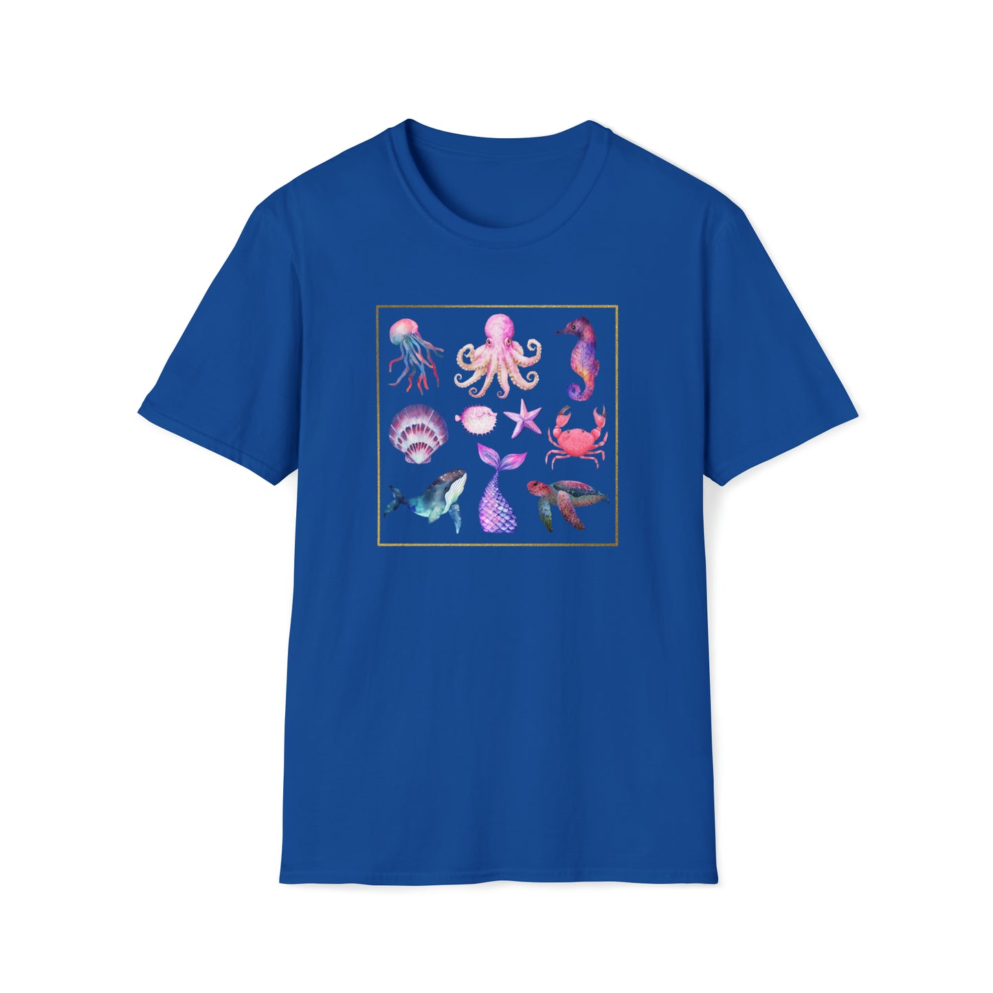 Sea life - Unisex Softstyle T-Shirt Just for fun