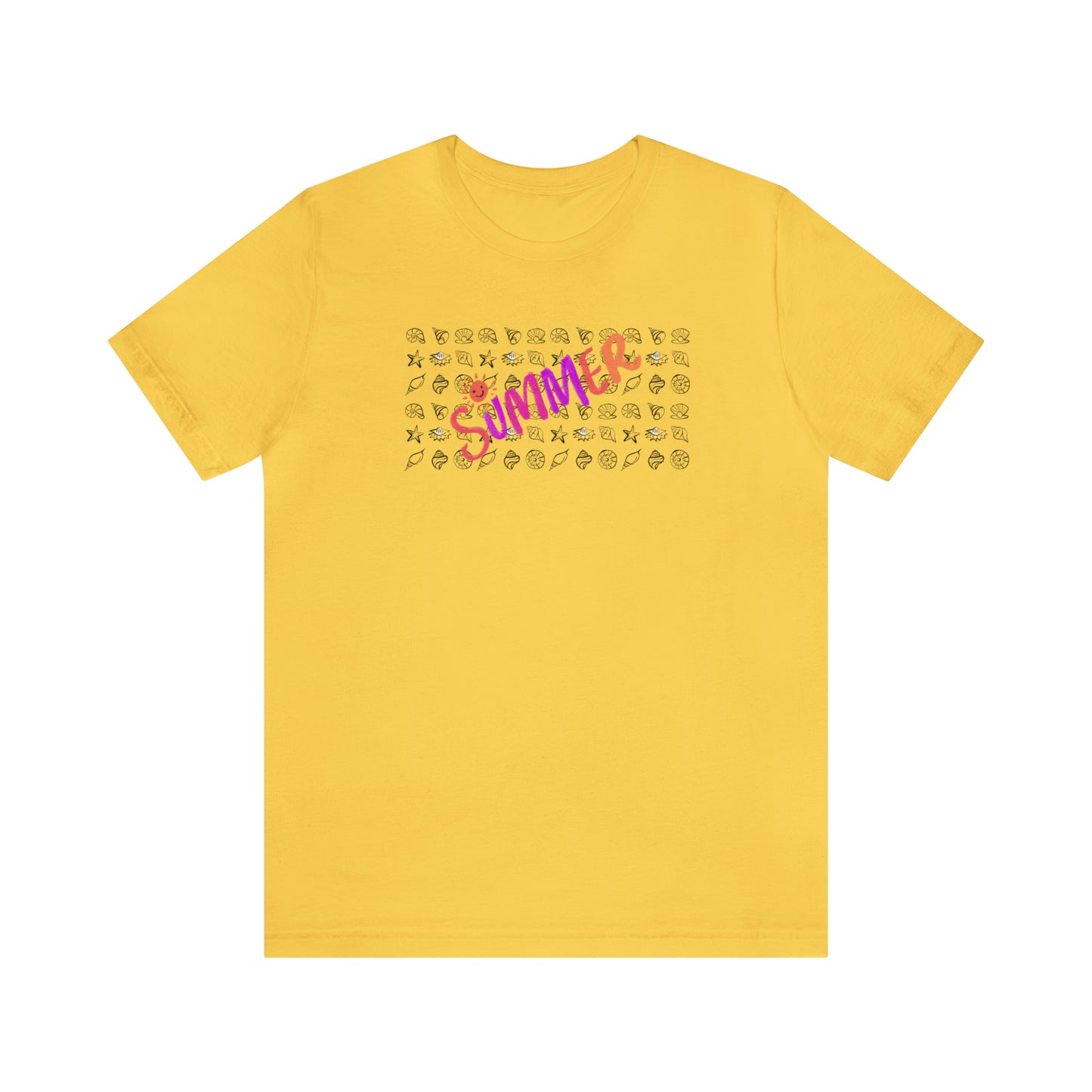Summer Seashells Unisex Jersey Short Sleeve Tee