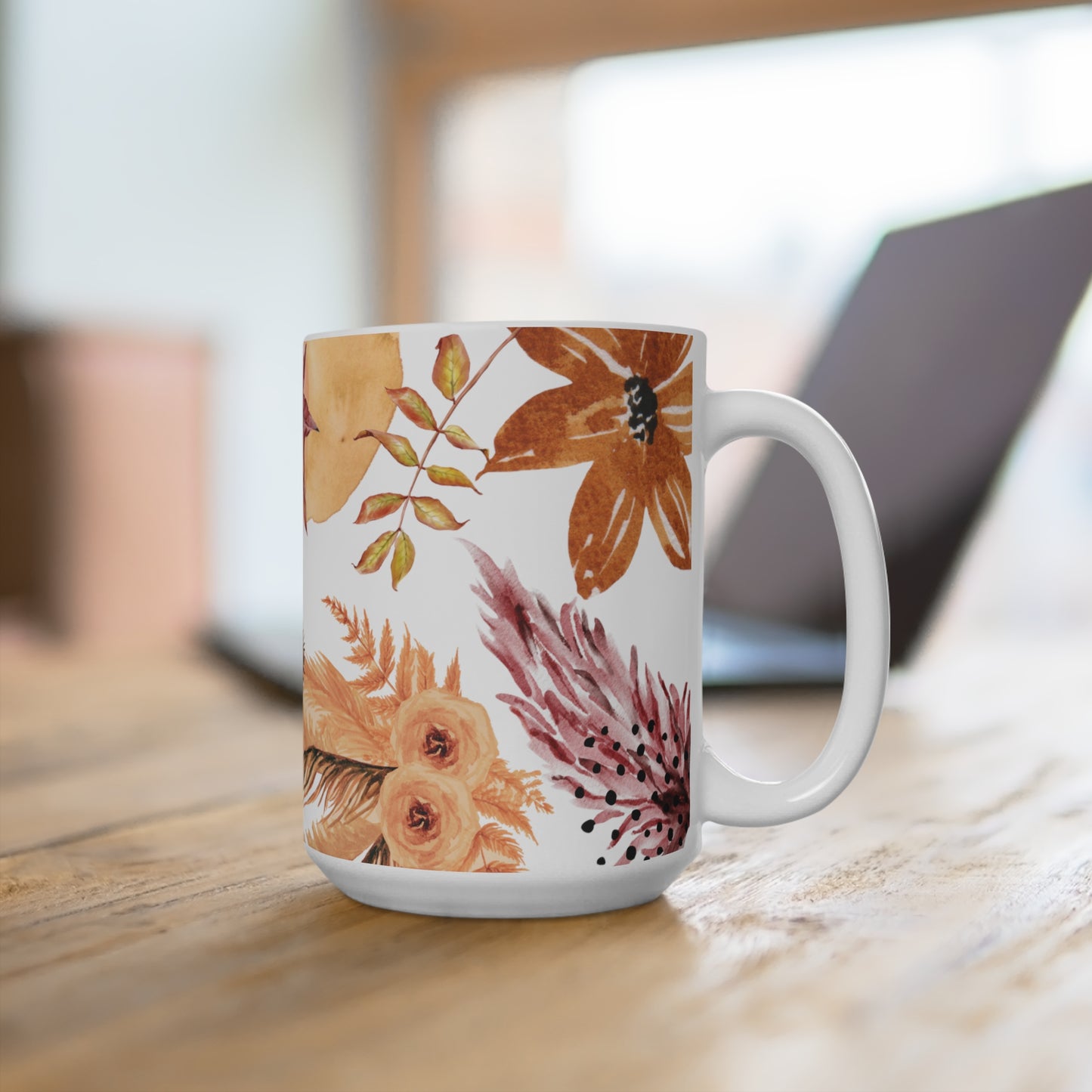 Autumn Vibes, Autumn Leaves, Mug 15oz