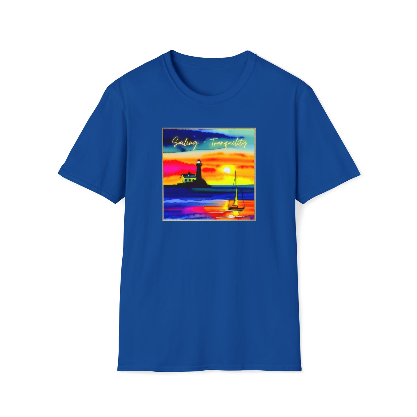 Sailing = Tranquility - Unisex Softstyle T-Shirt
